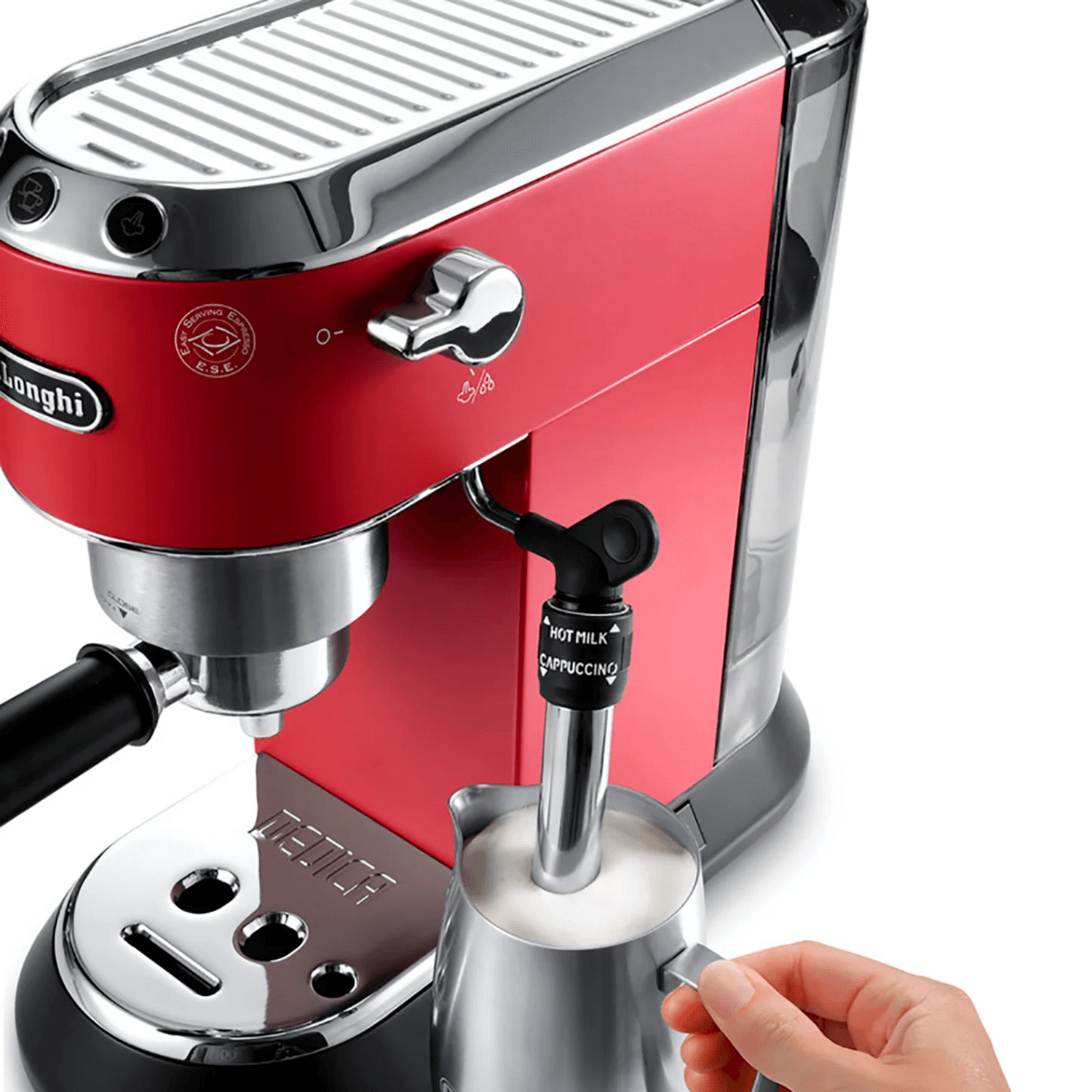 Cafetera DeLonghi Espresso Dedica Style Roja