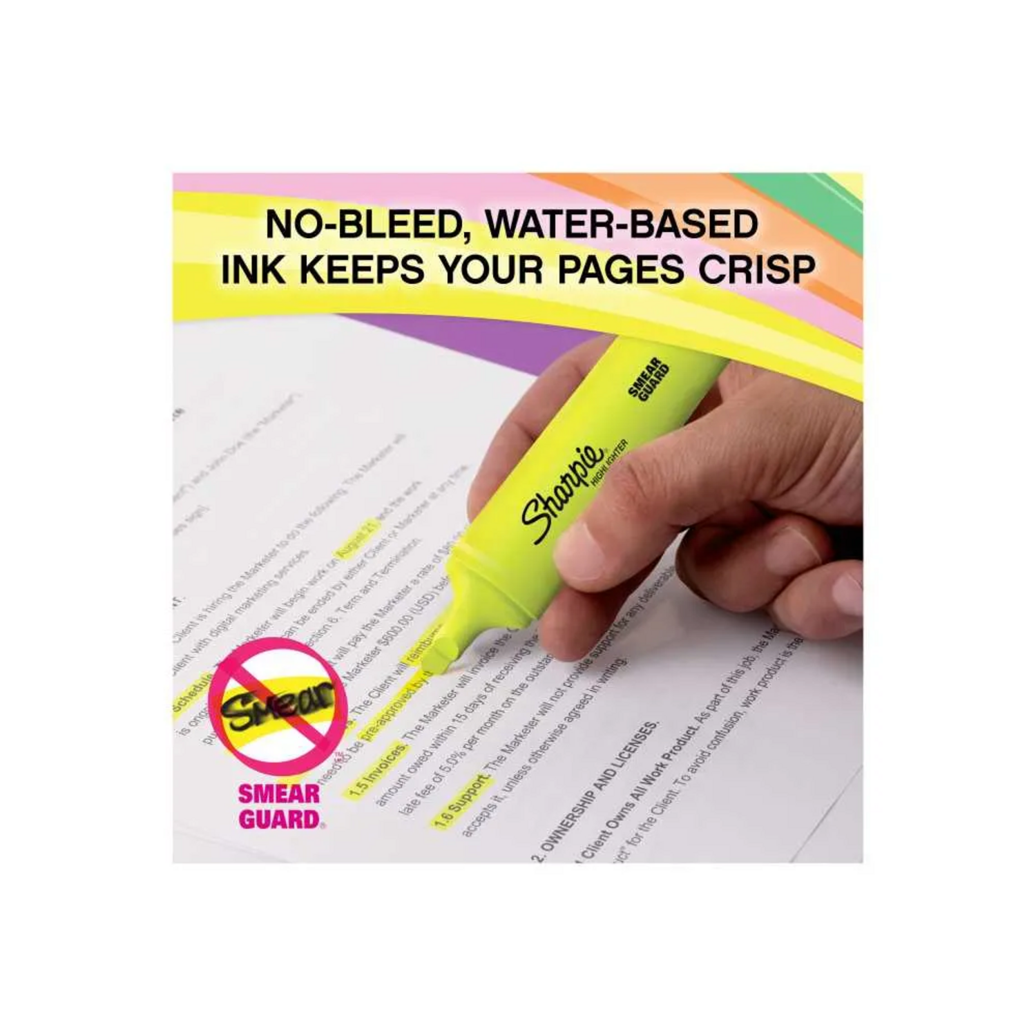 Destacadores Sharpie Blade Fluo XL Punta Biselada