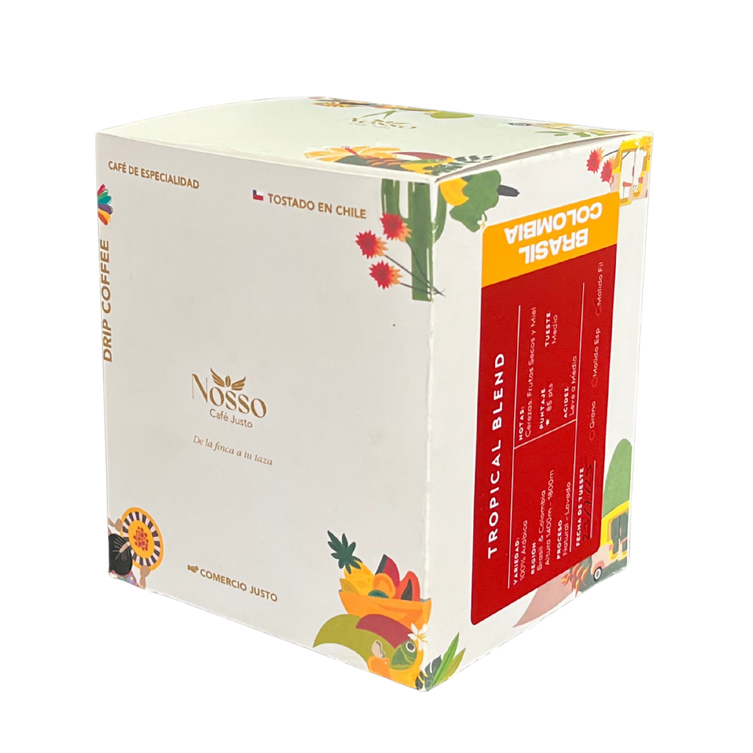 Cafe Sin Maquina Drip Nosso Cafe Justo Tropical Blend Nosso Cafe Justo New Horizons Chile New Horizons NHT.cl