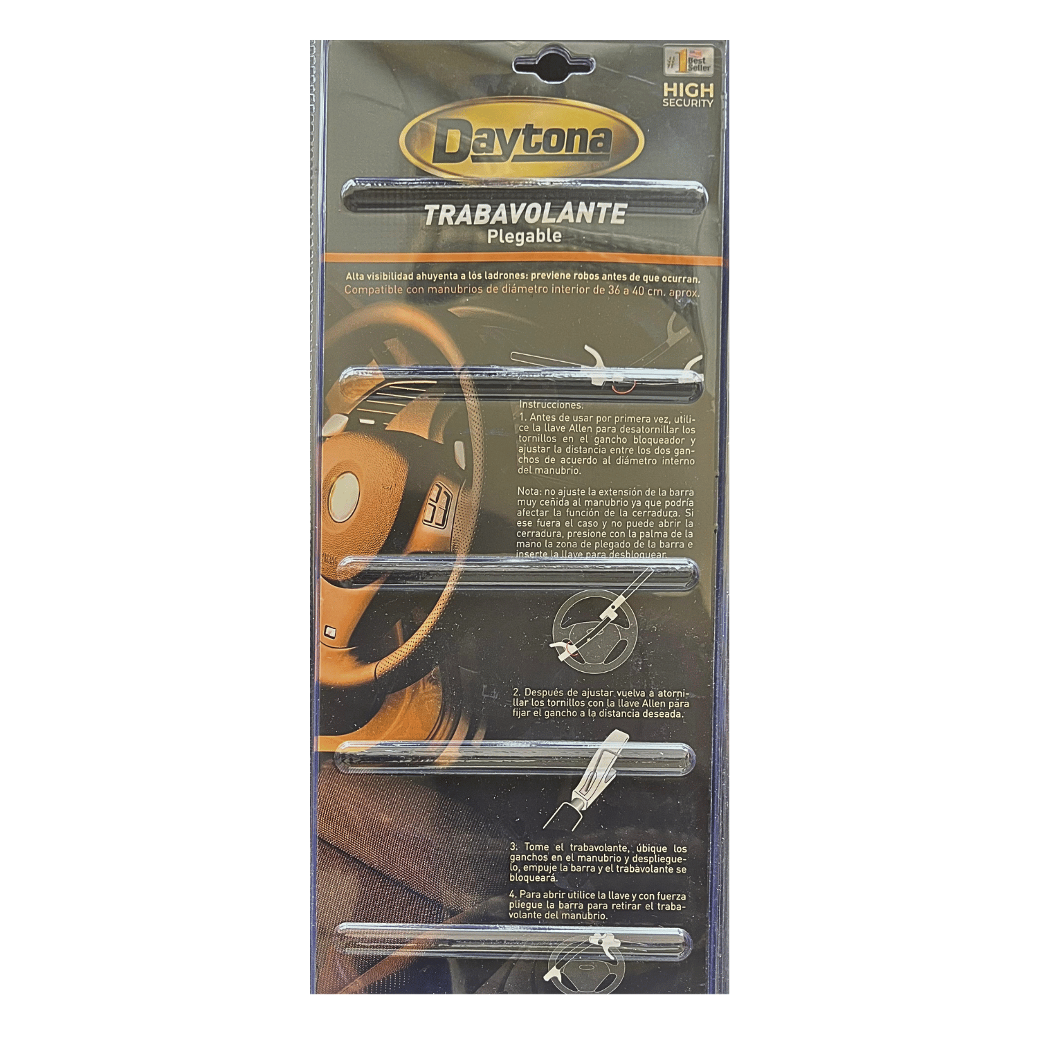 Traba Volante Plegable Daytona con Llave