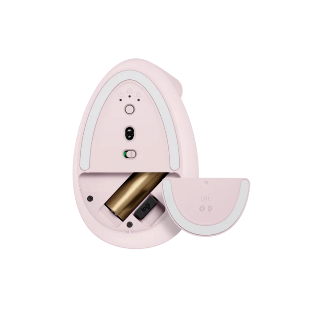 Mouse Inalambrico Vertical Logitech LIFT Rosa