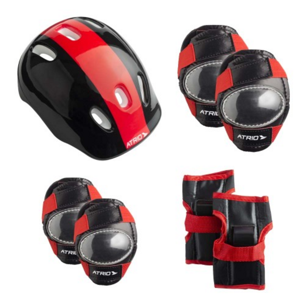 Kit De Proteccion Infantil Patines Atrio Negro/Rojo Es198 Atrio New Horizons Chile New Horizons NHT.cl