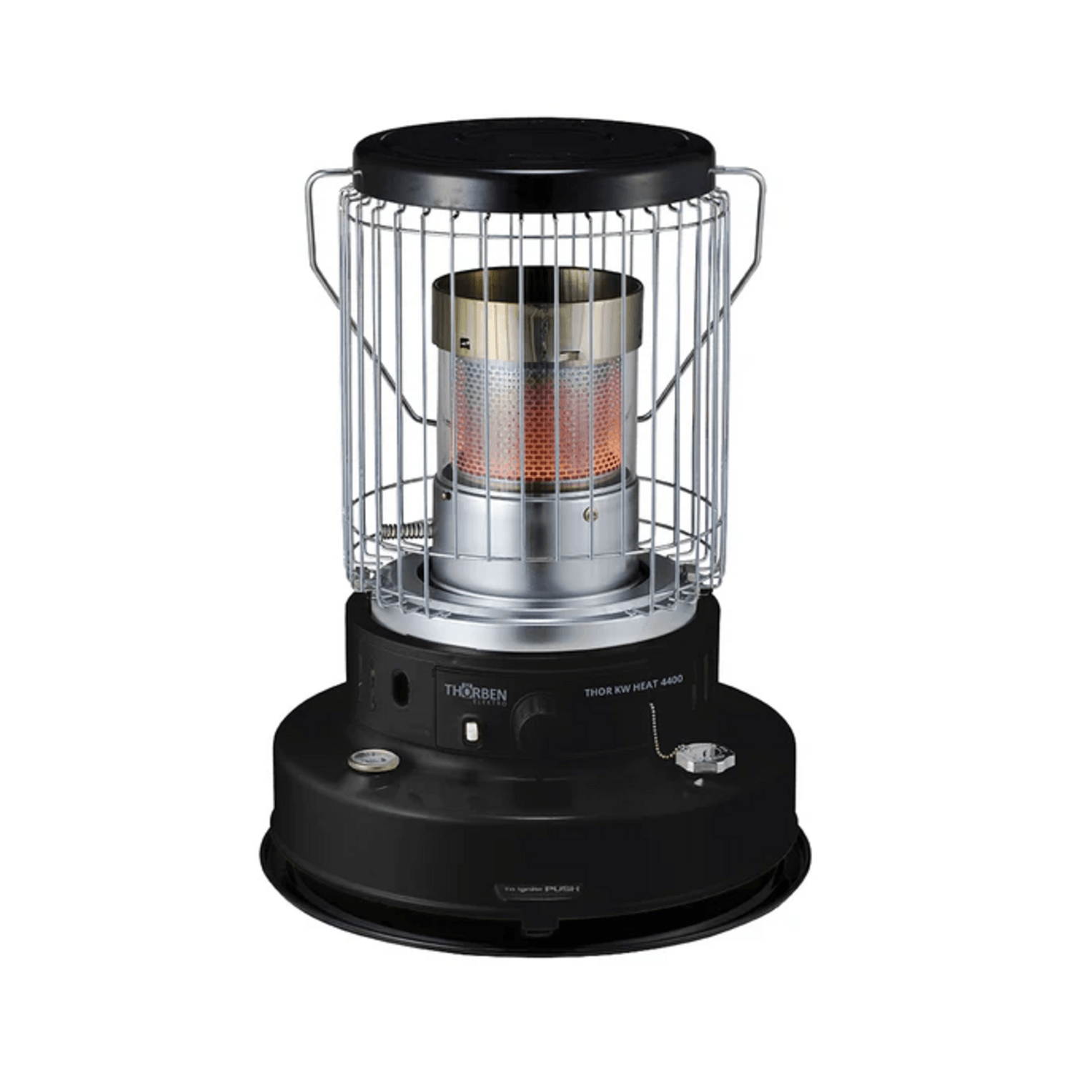 Estufa Parafina Thorben KW Heat 4400 7,2L Encendido Auto de diseño moderno y eficiente para calefacción en interiores.