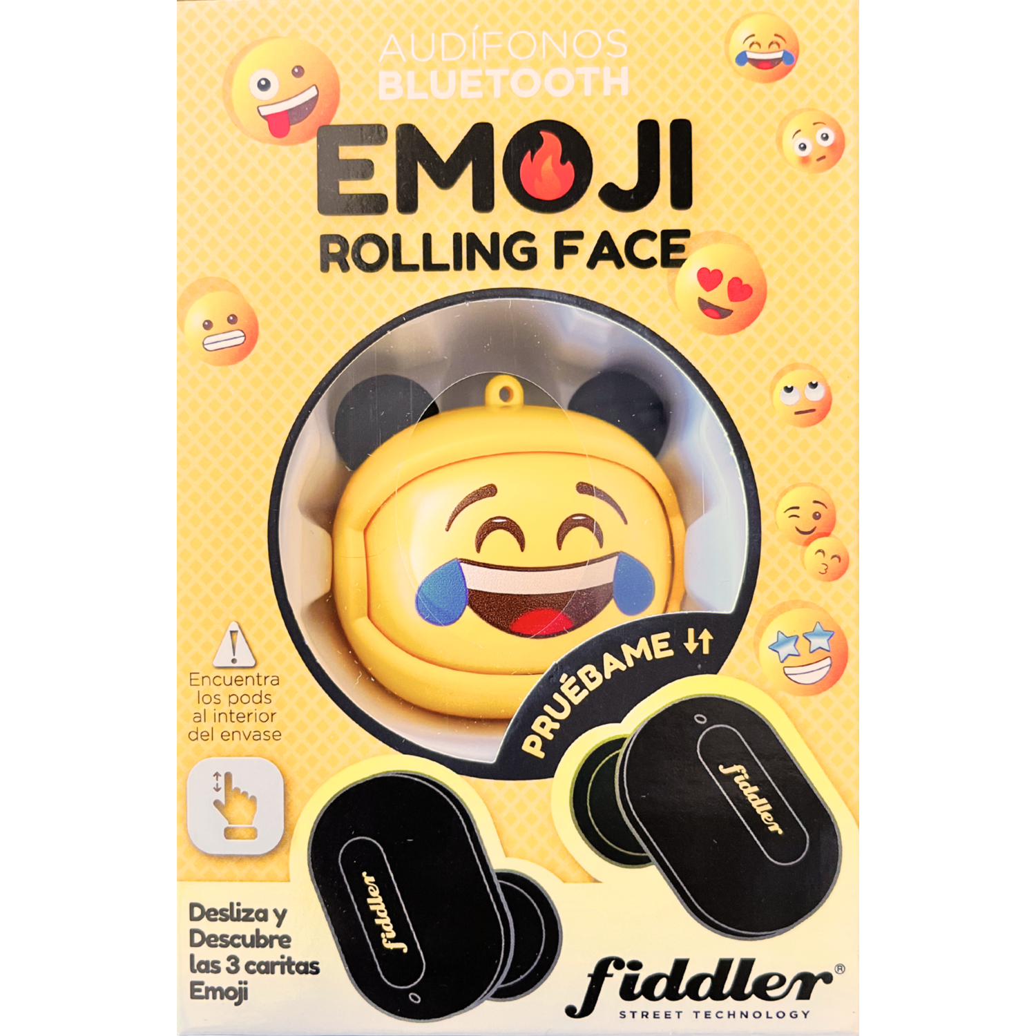 Audifonos Bluetooth In Ear Fiddler Emoji Rolling Face