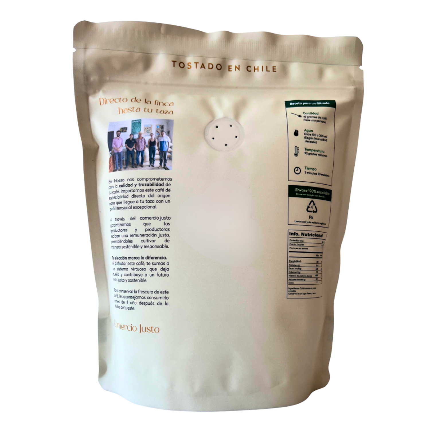 Cafe Molido Nosso Cafe Justo Finca Mujeres Brasil 250g