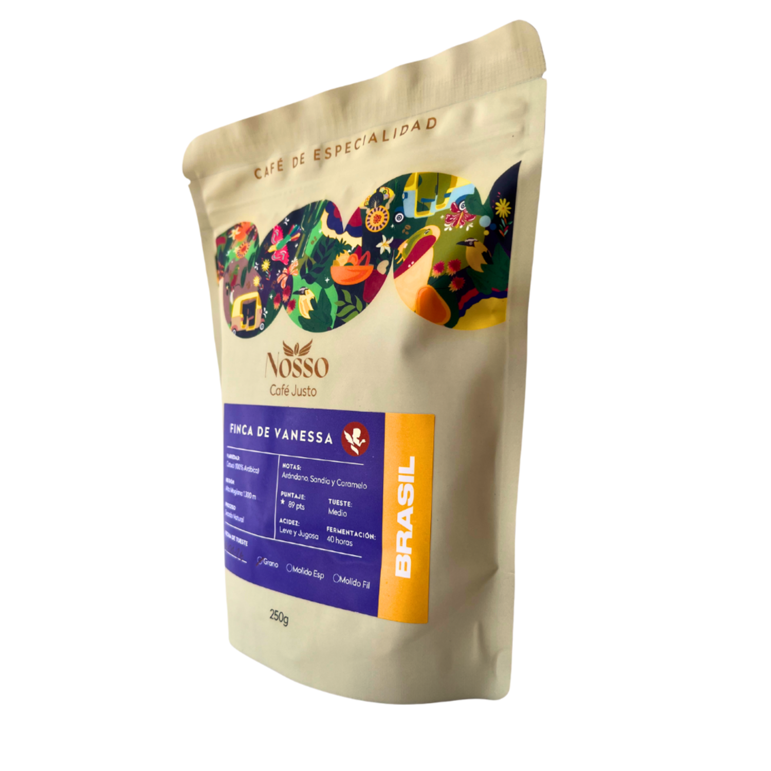 Café en Grano Nosso Café Justo Finca Vanessa 250g