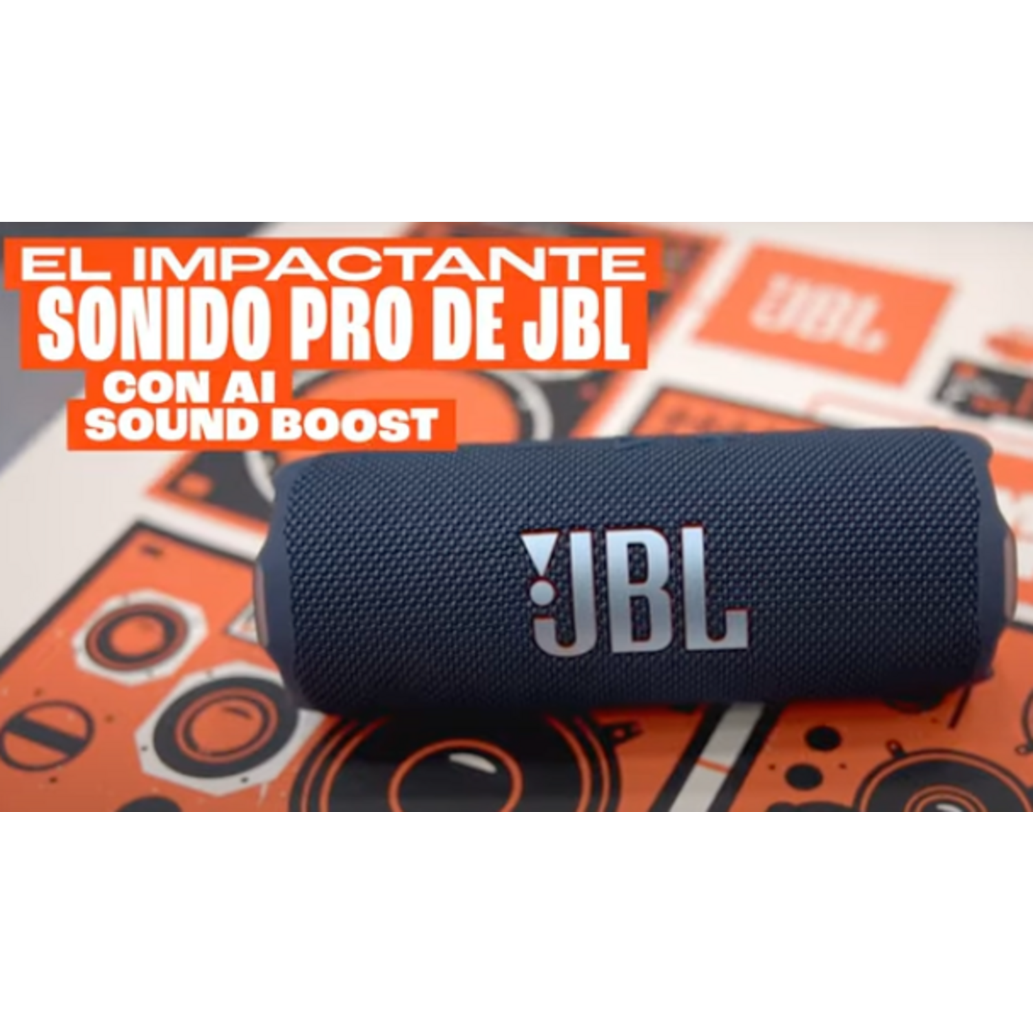 Parlante JBL Flip 7 Portatil Resistente al Agua Azul