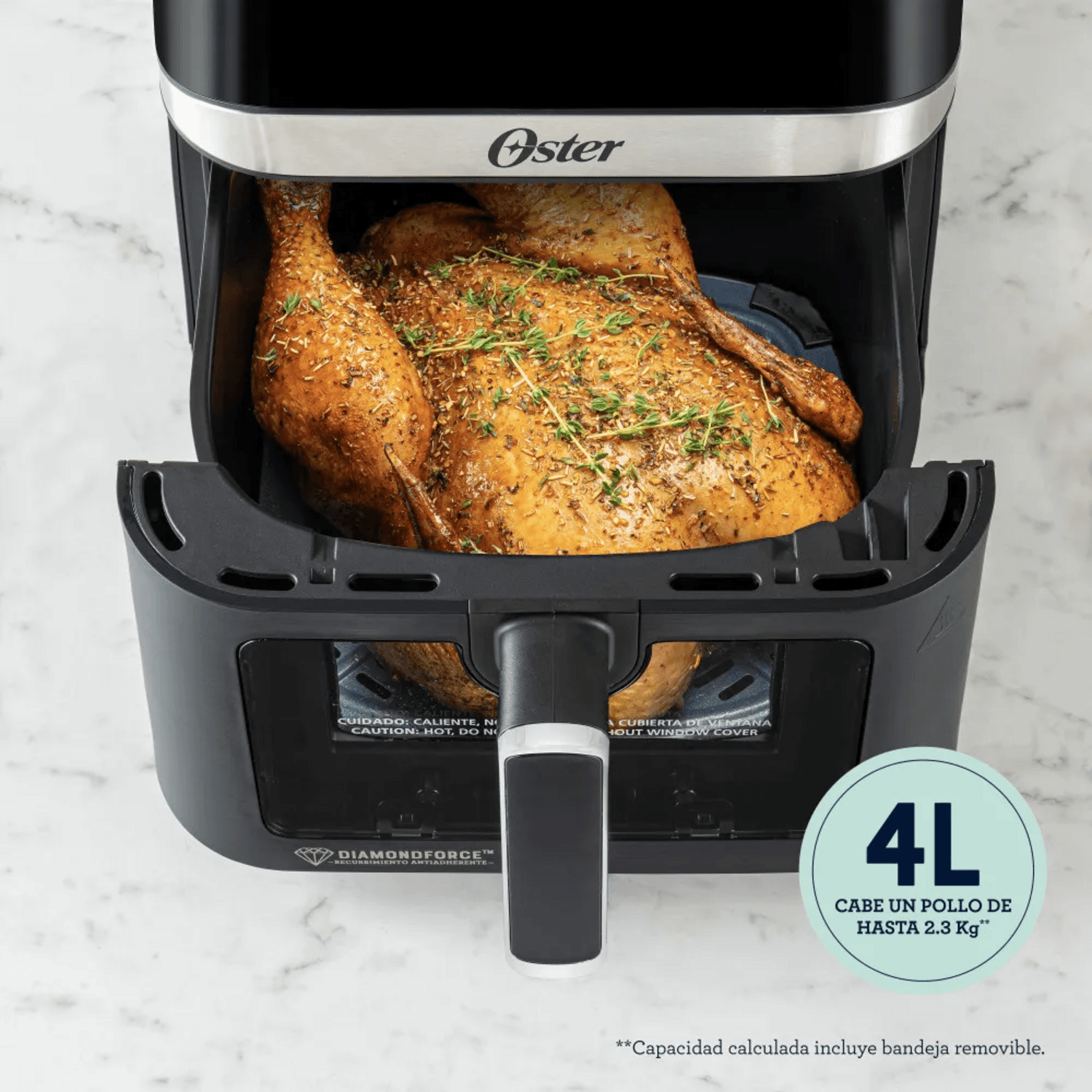 Freidora Air Fryer Oster 4L Visor 10 Prog 2204820 Oster New Horizons Chile New Horizons NHT.cl