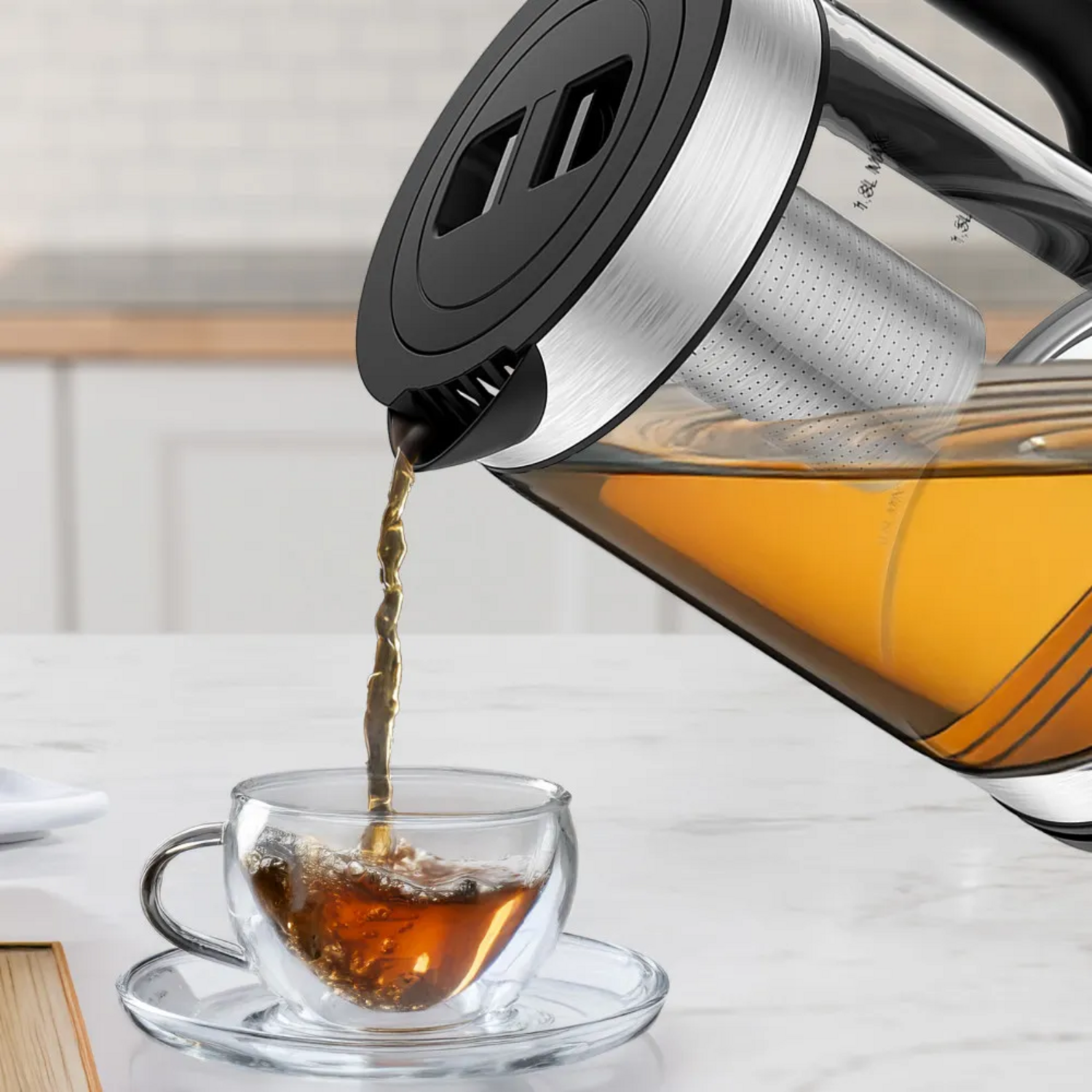 Hervidor Oster Vidro 1.8L Con Infusor Te 2220521