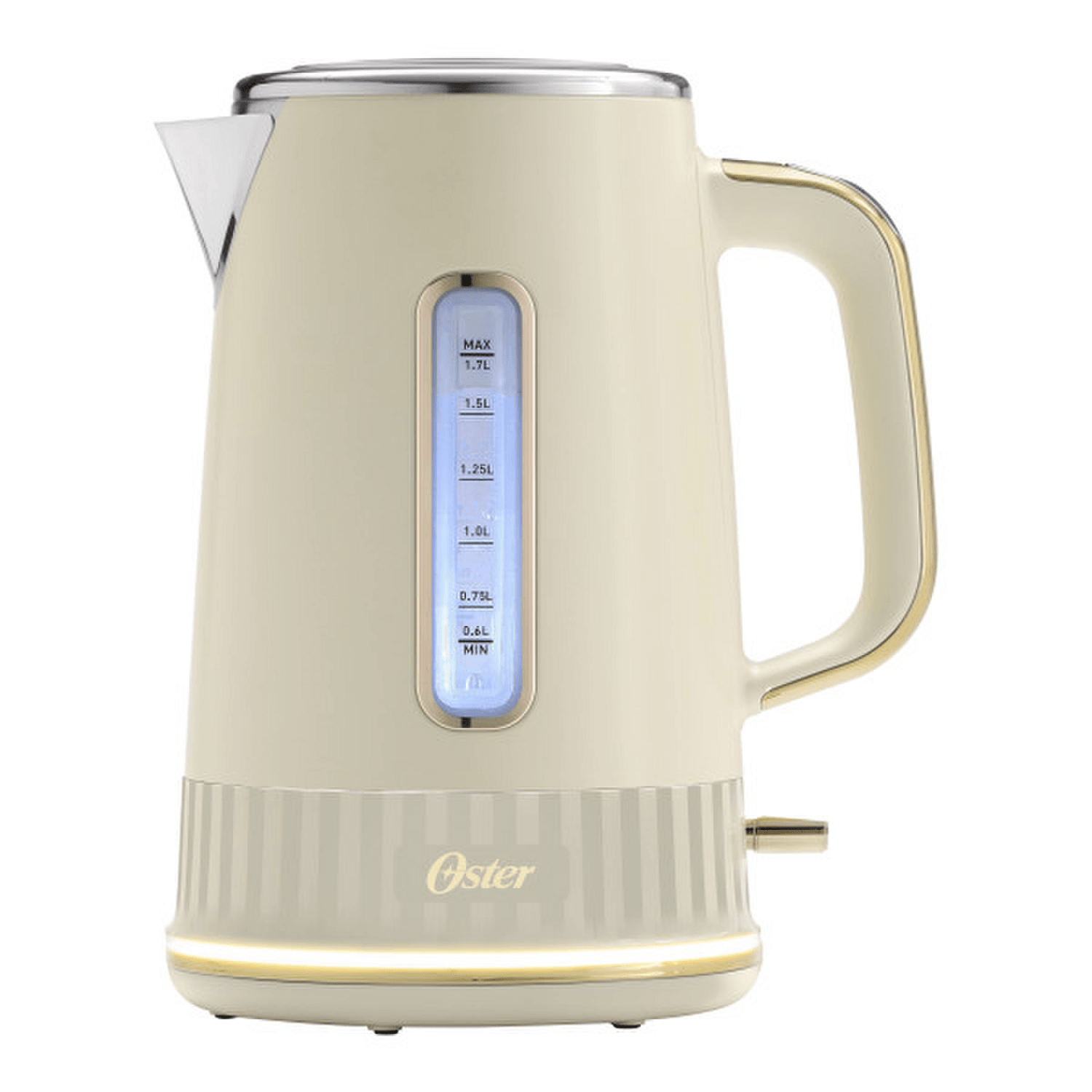 Hervidor Oster Premium Beige Colección 2026 1,7L Luz 2000W con diseño elegante y moderno