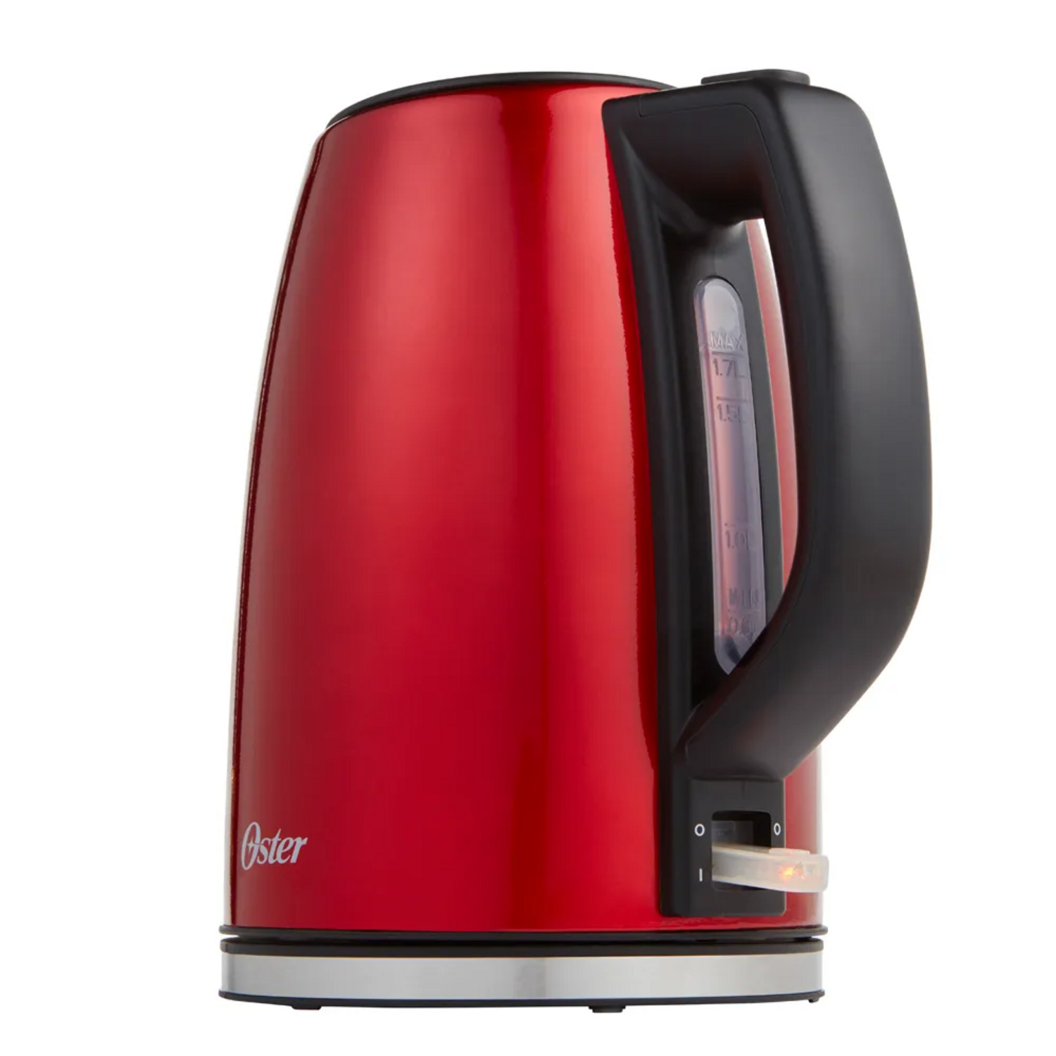 Hervidor Electrico Oster Rojo 1.7L Acero Inoxidable 2133166