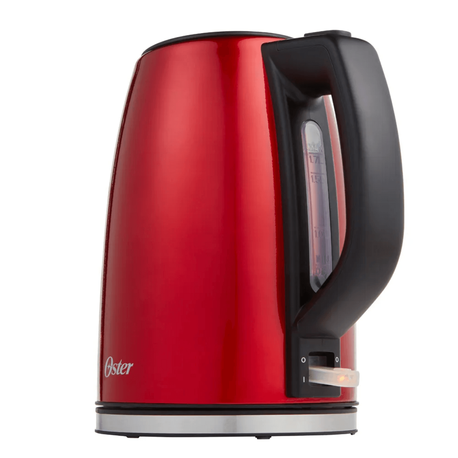 Hervidor Electrico Oster Rojo 1.7L Acero Inoxidable 2133166 Oster New Horizons Chile New Horizons NHT.cl