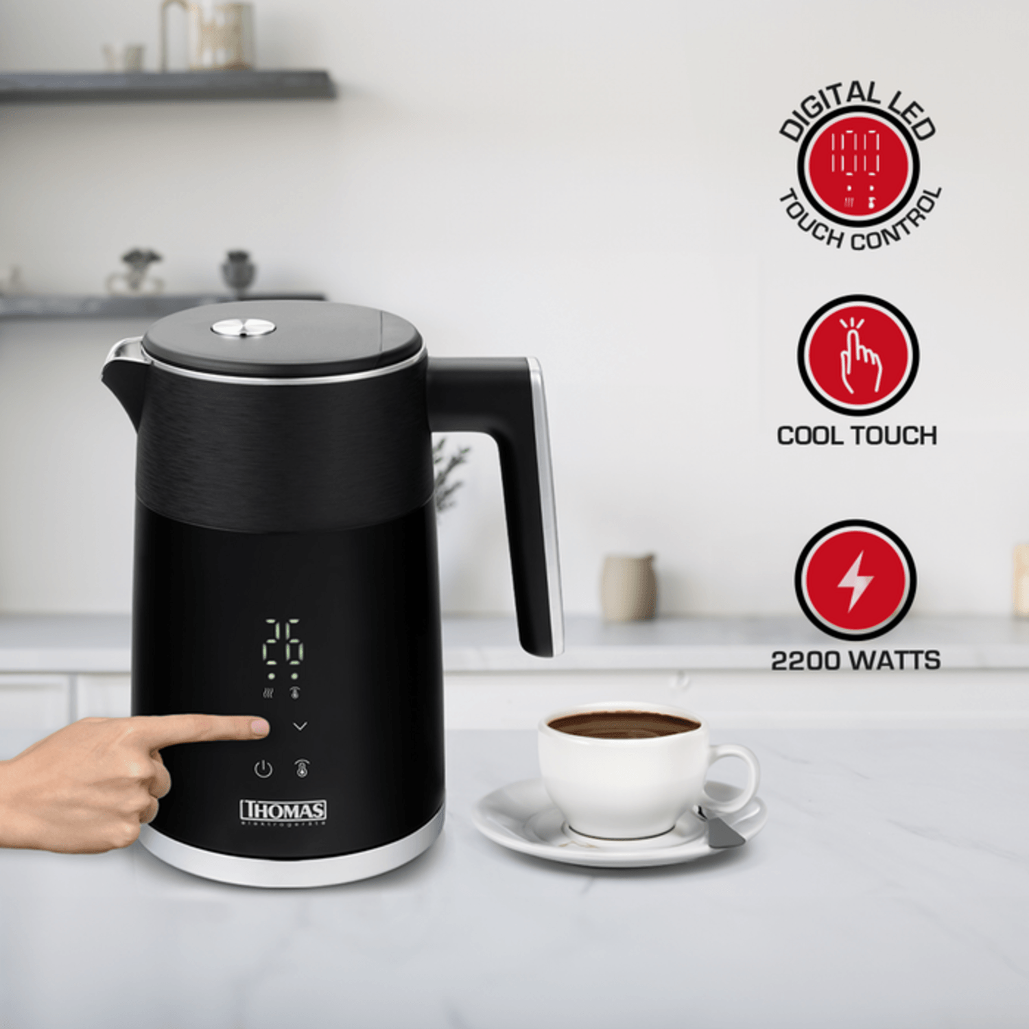 Hervidor Thomas TH-6220DN 1.5L Control Temperatura