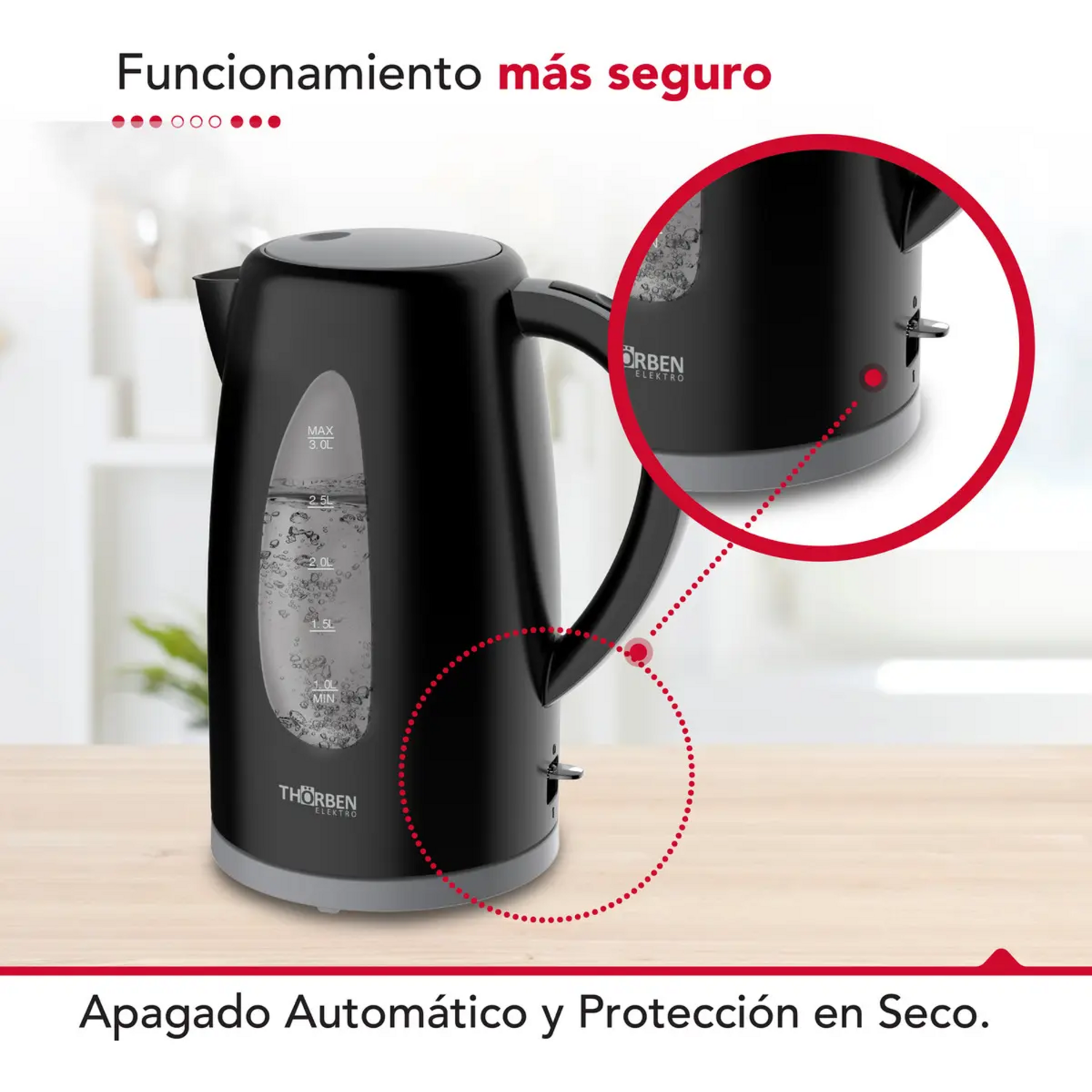 Hervidor Thorben Thor Magnum 3000 3L Base 360 Familiar