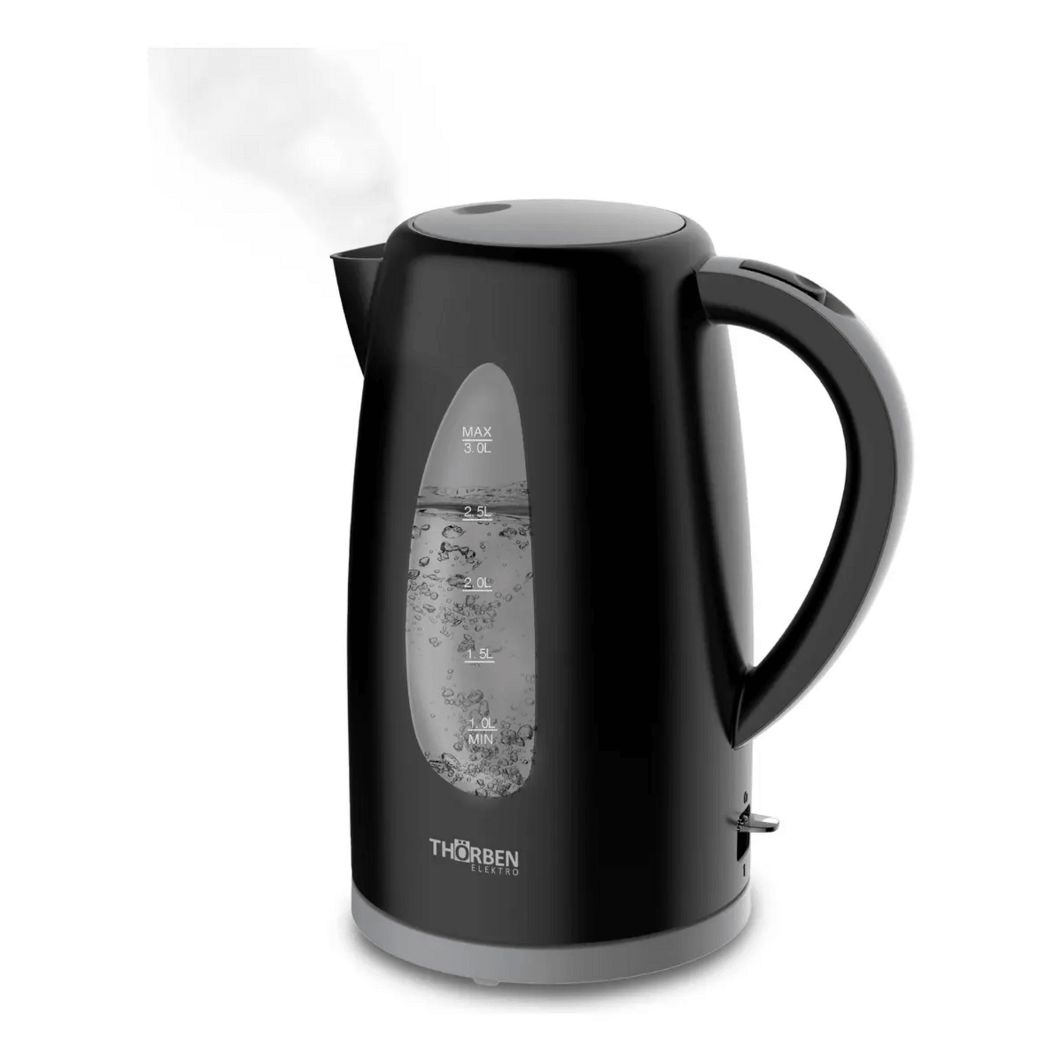Hervidor Thorben Thor Magnum 3000 3L Base 360 Familiar con vapor, ideal para preparar agua caliente.