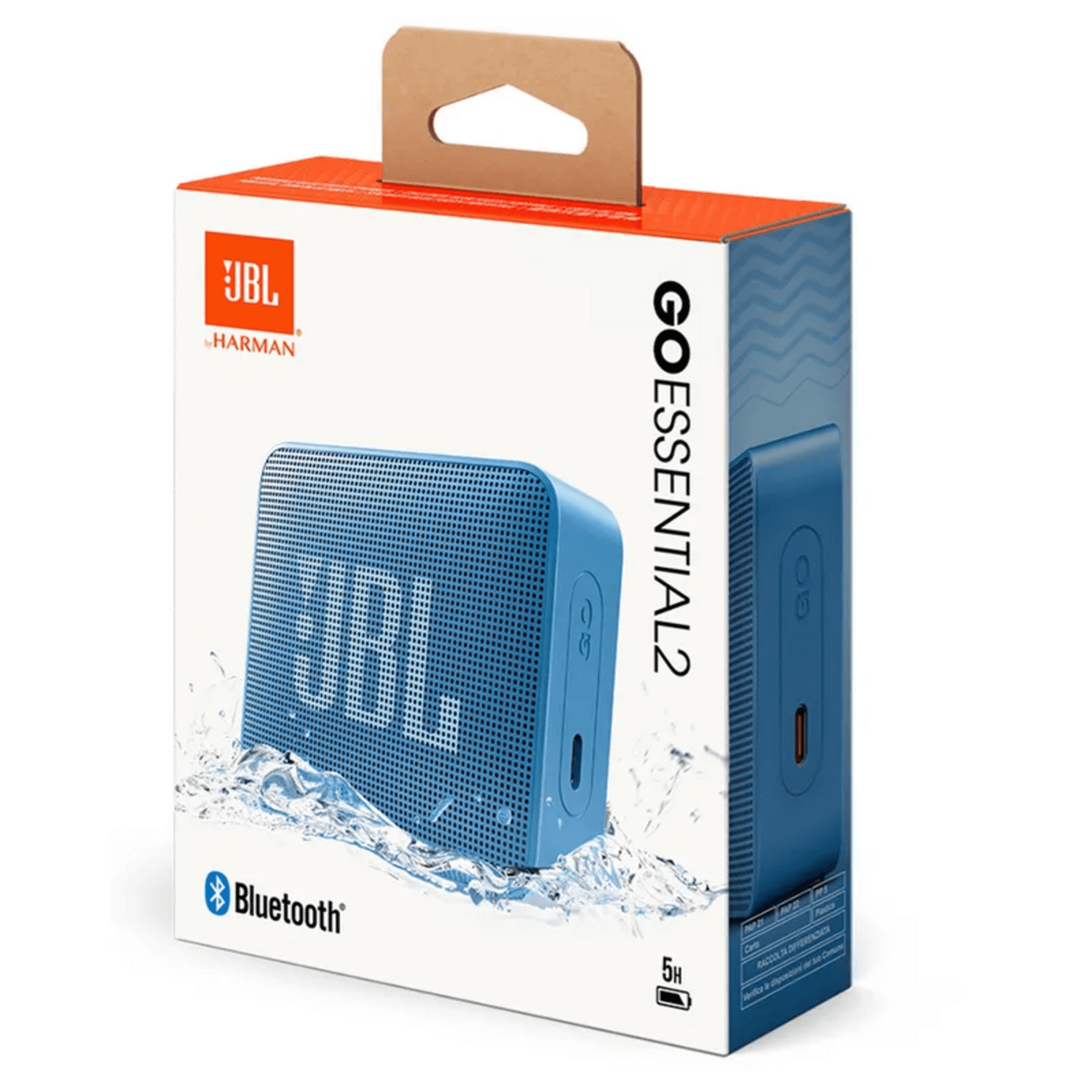 Parlante JBL Go Essential 2 Portatil Bluetooth IPX67 5H Azul