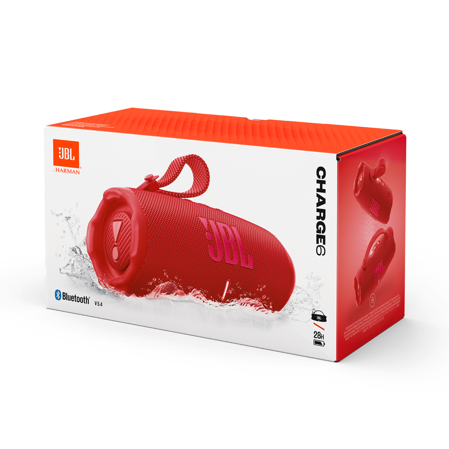 Parlante JBL Charge 6 Sonido Potente 28h Rojo