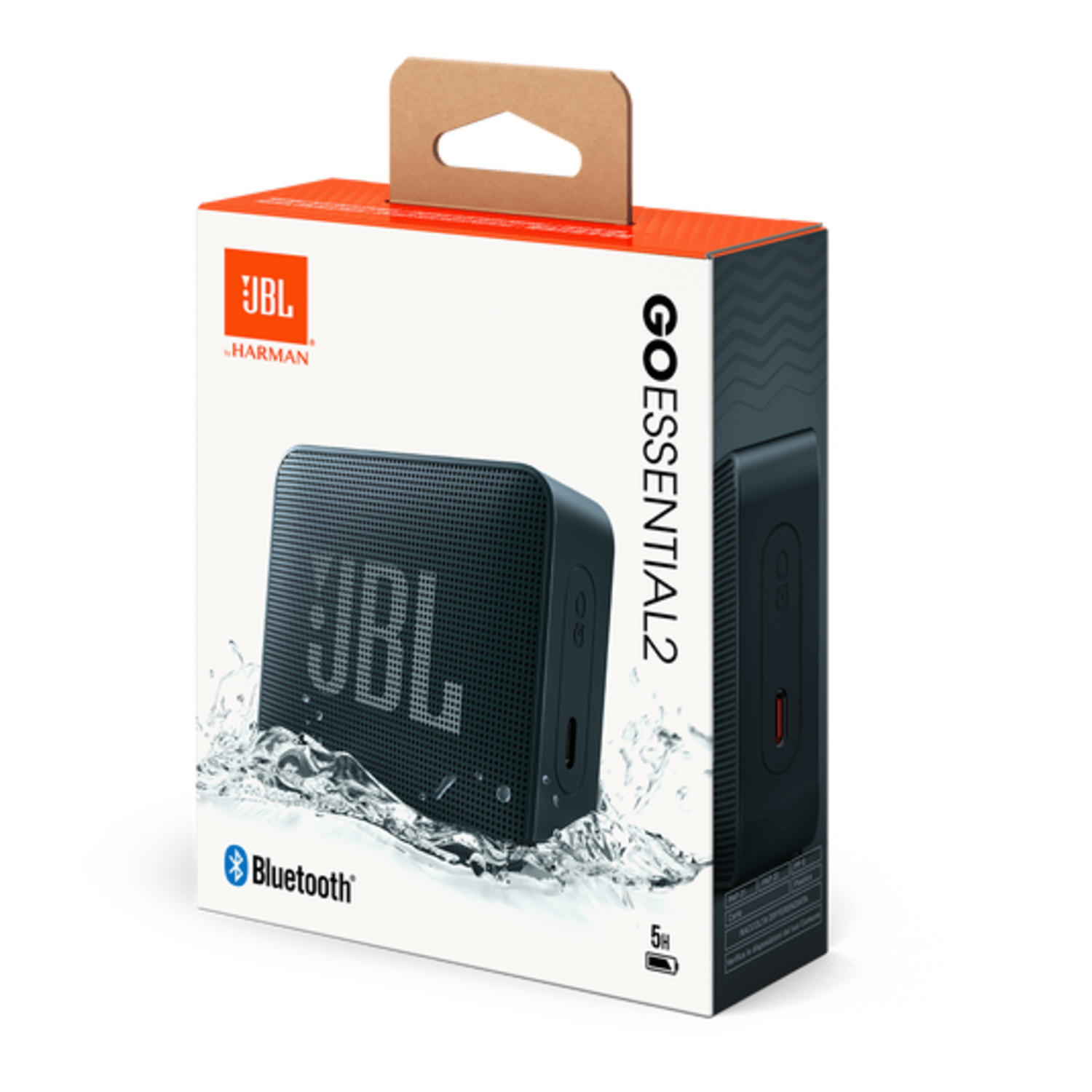 Parlante JBL Go Essential 2 Portatil Bluetooth IPX67 5H Neg