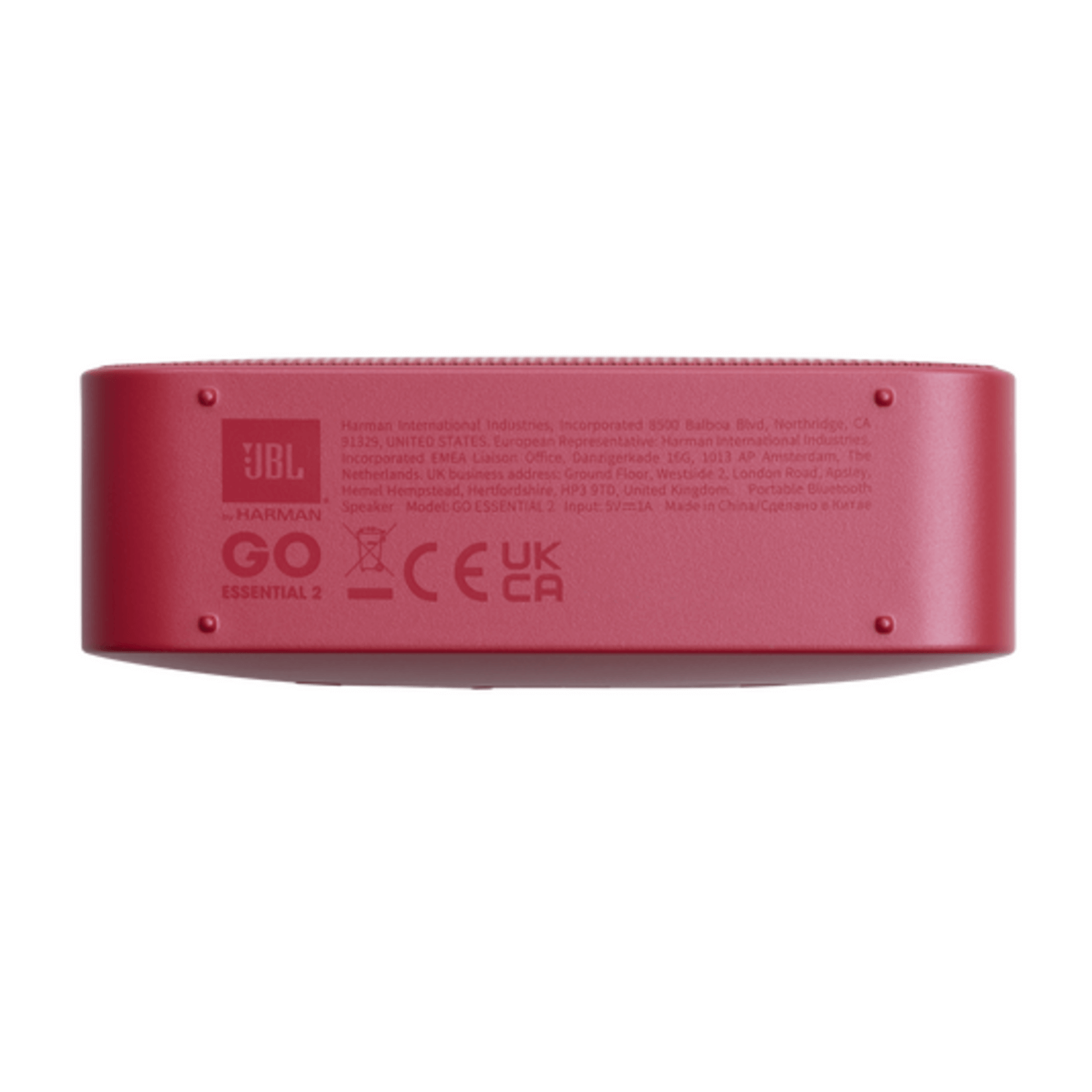 Parlante JBL Go Essential 2 Portatil Bluetooth IP67 5H Rojo
