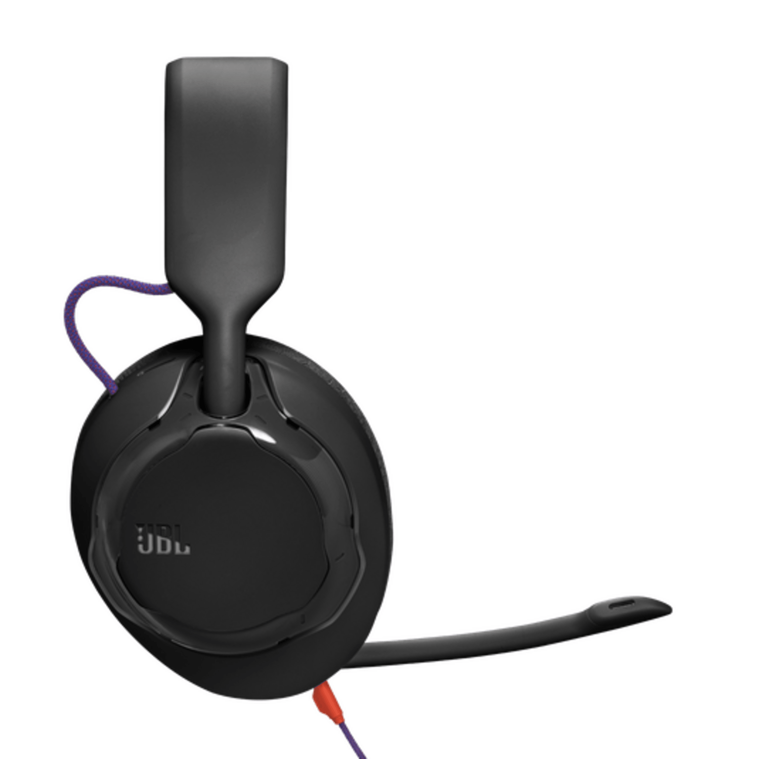 Audífonos gamer JBL Quantum 250 negro con micrófono, perfecto para gaming multiplataforma.