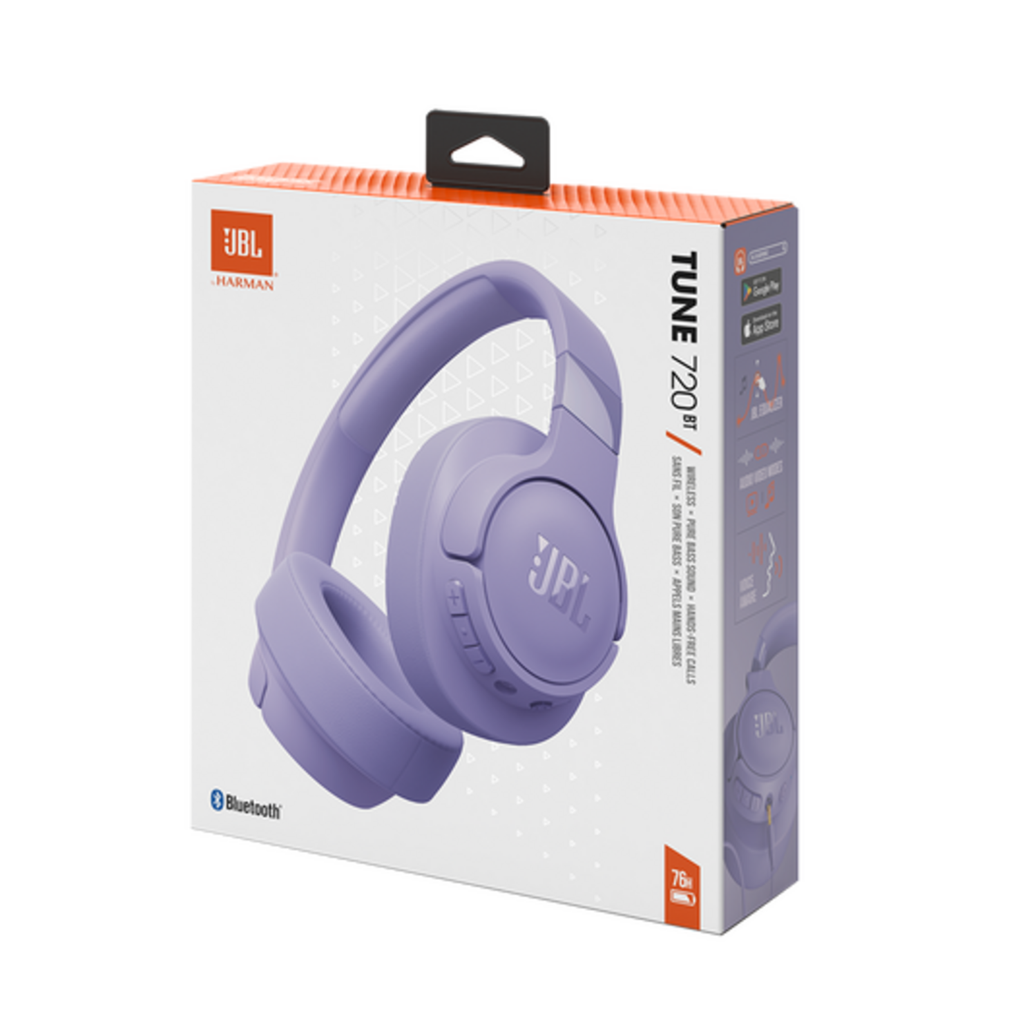 Audífonos JBL Tune 720 Bluetooth 70h Livianos Lila
