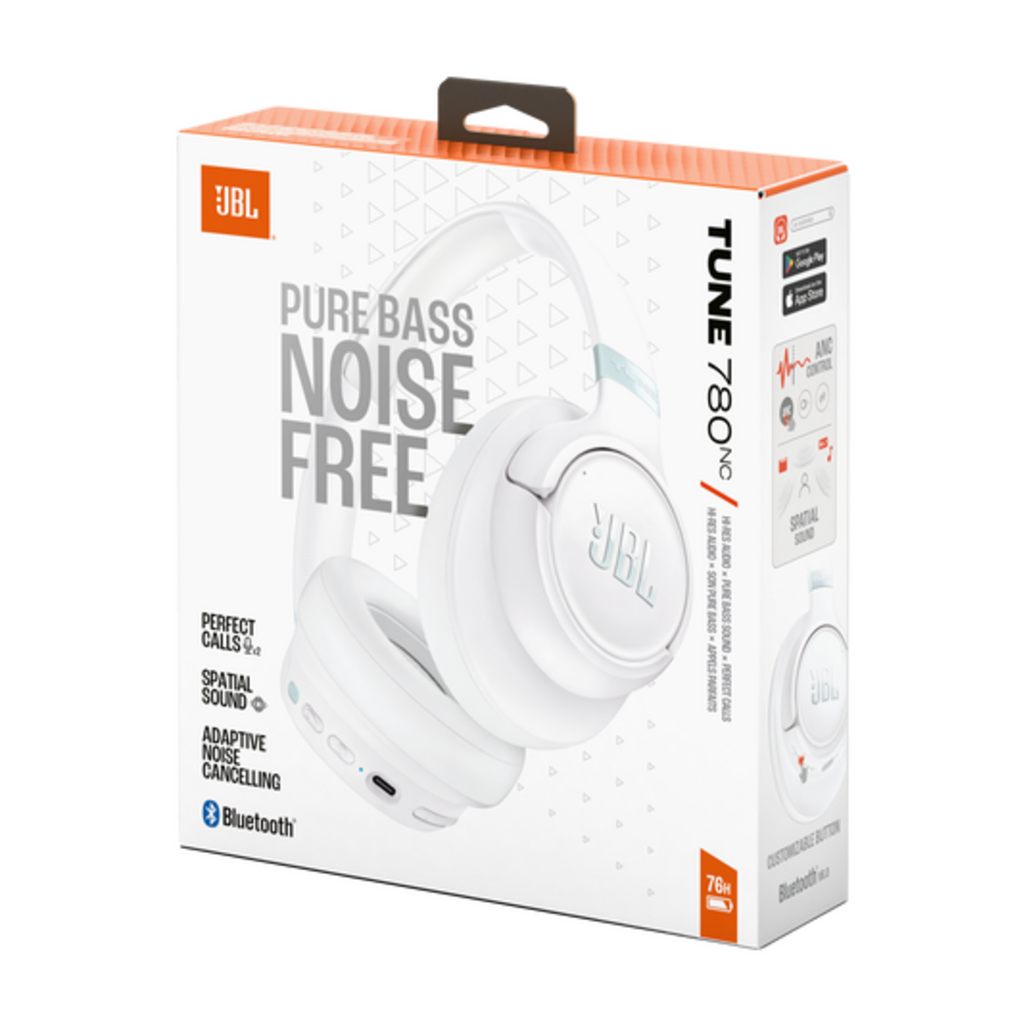 Audífonos JBL Tune 780NC Cancelación Ruido ANC Blanco