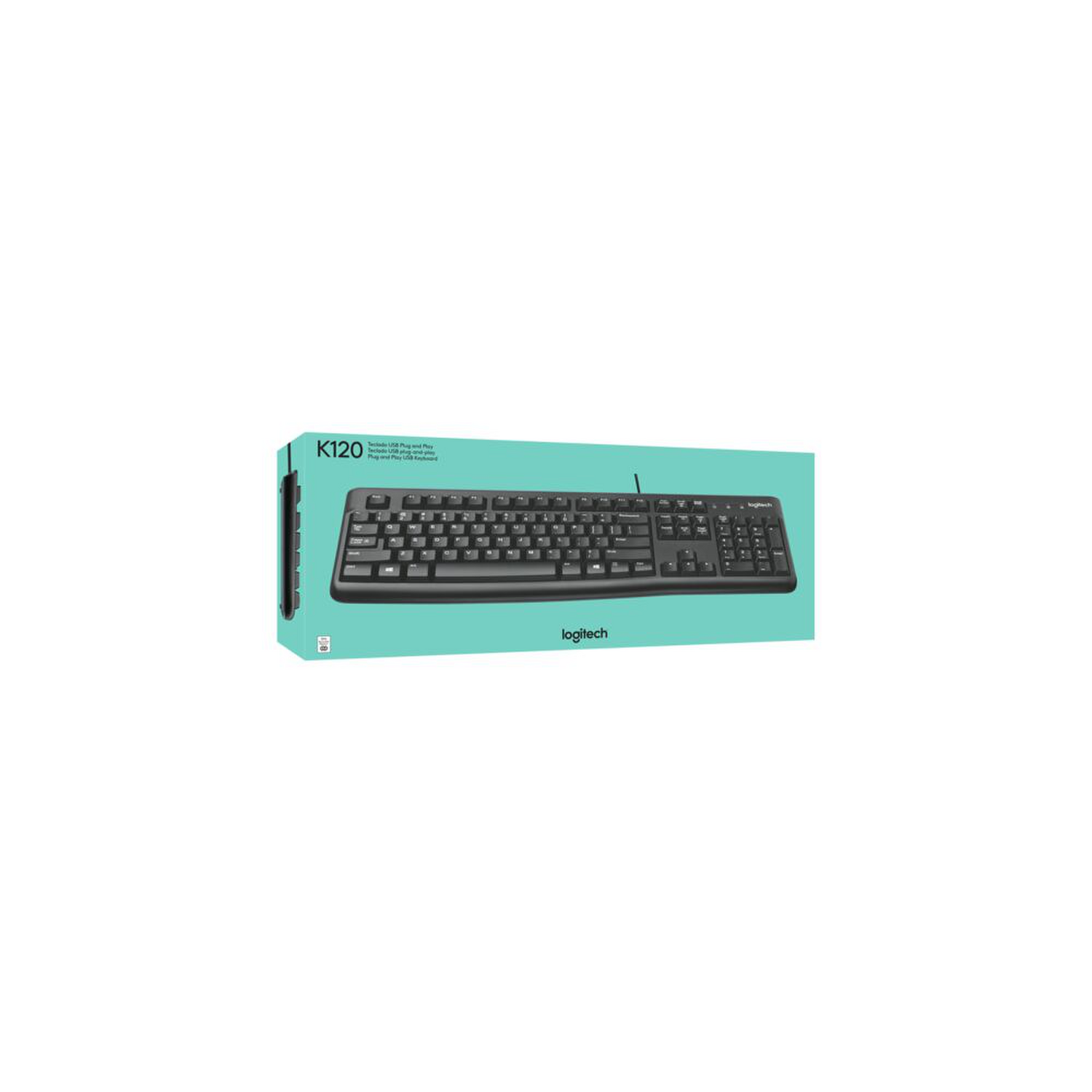 Teclado Logitech USB Estandar para Computadora K120