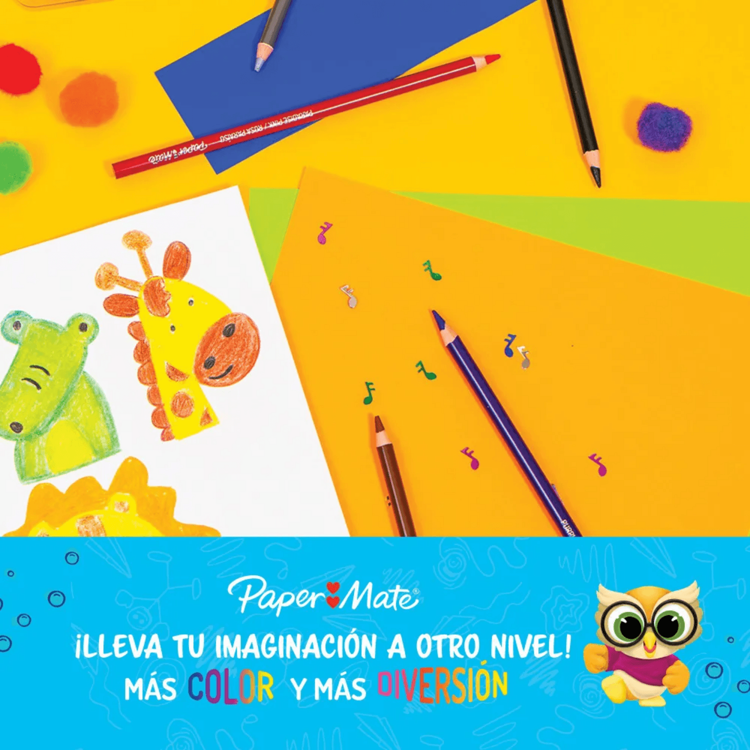 Lápices Paper Mate 36 Colores 4.0mm 24U + 12 Doble Punta