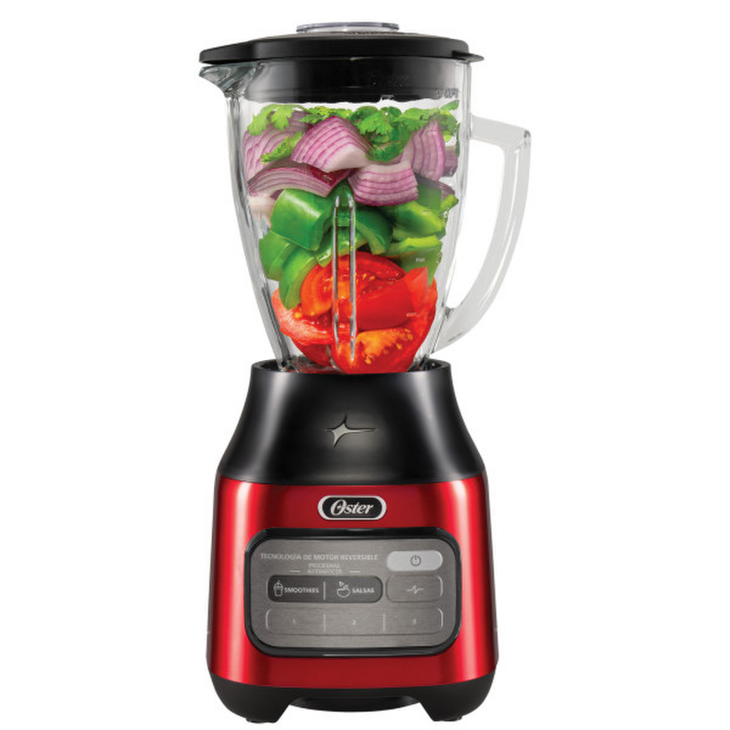 Licuadora Oster Tecnologia Reversible 3 Vel y Pulso Roja Oster New Horizons Chile New Horizons NHT.cl