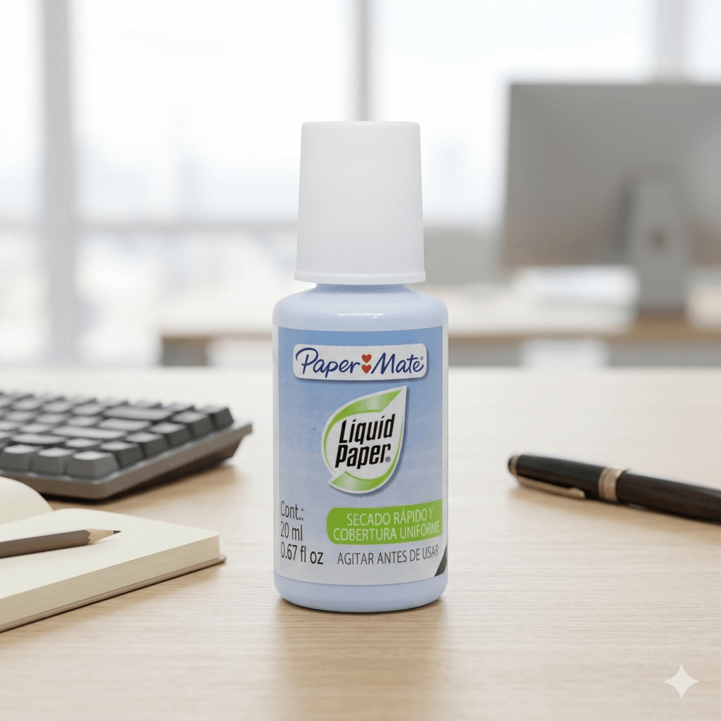 Liquid Paper Botella 20 ml Paper Mate Blanco Secado Rápido