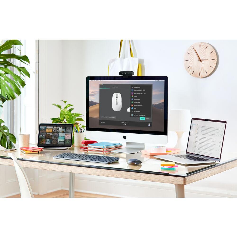Camara Web Webcam Logitech Ultra HD 4K MX Brio Grafito Logitech New Horizons Chile New Horizons NHT.cl