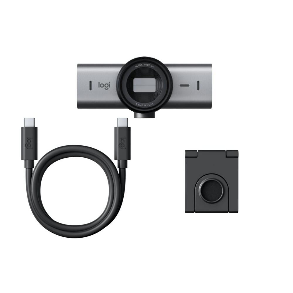 Camara Web Webcam Logitech Ultra HD 4K MX Brio Grafito Logitech New Horizons Chile New Horizons NHT.cl