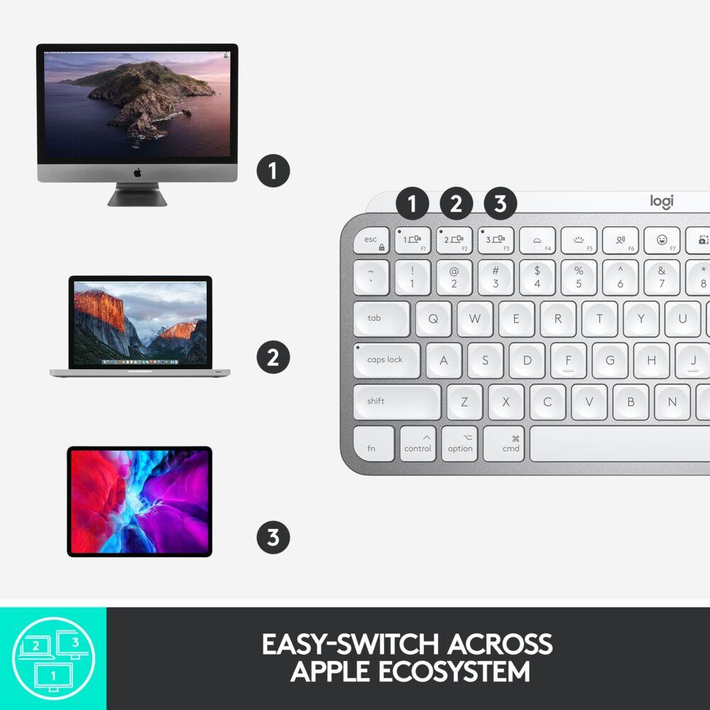 Teclado Logitech Mini MX Keys Gris