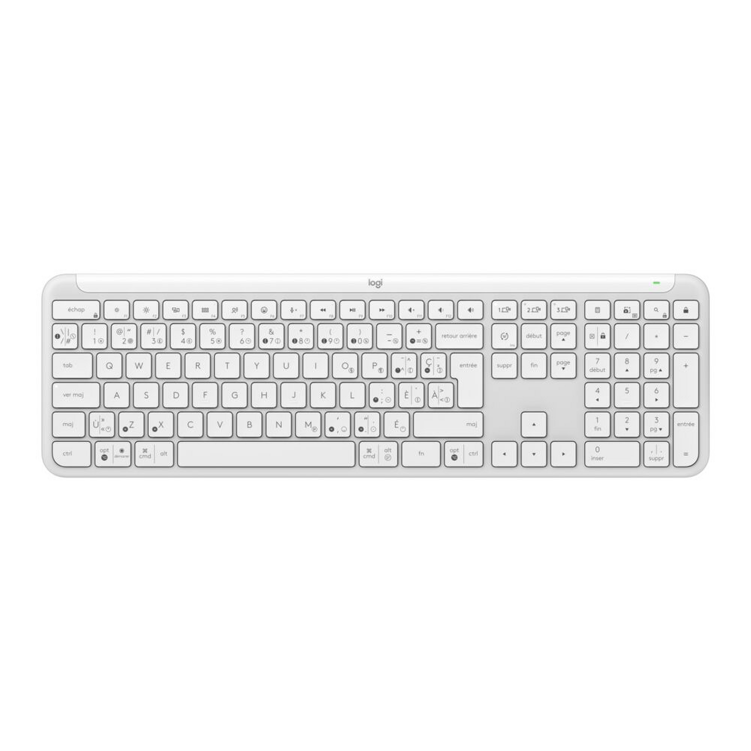 Teclado Inalambrico Logitech K950 Signature Esp Blanco Logitech New Horizons Chile New Horizons NHT.cl