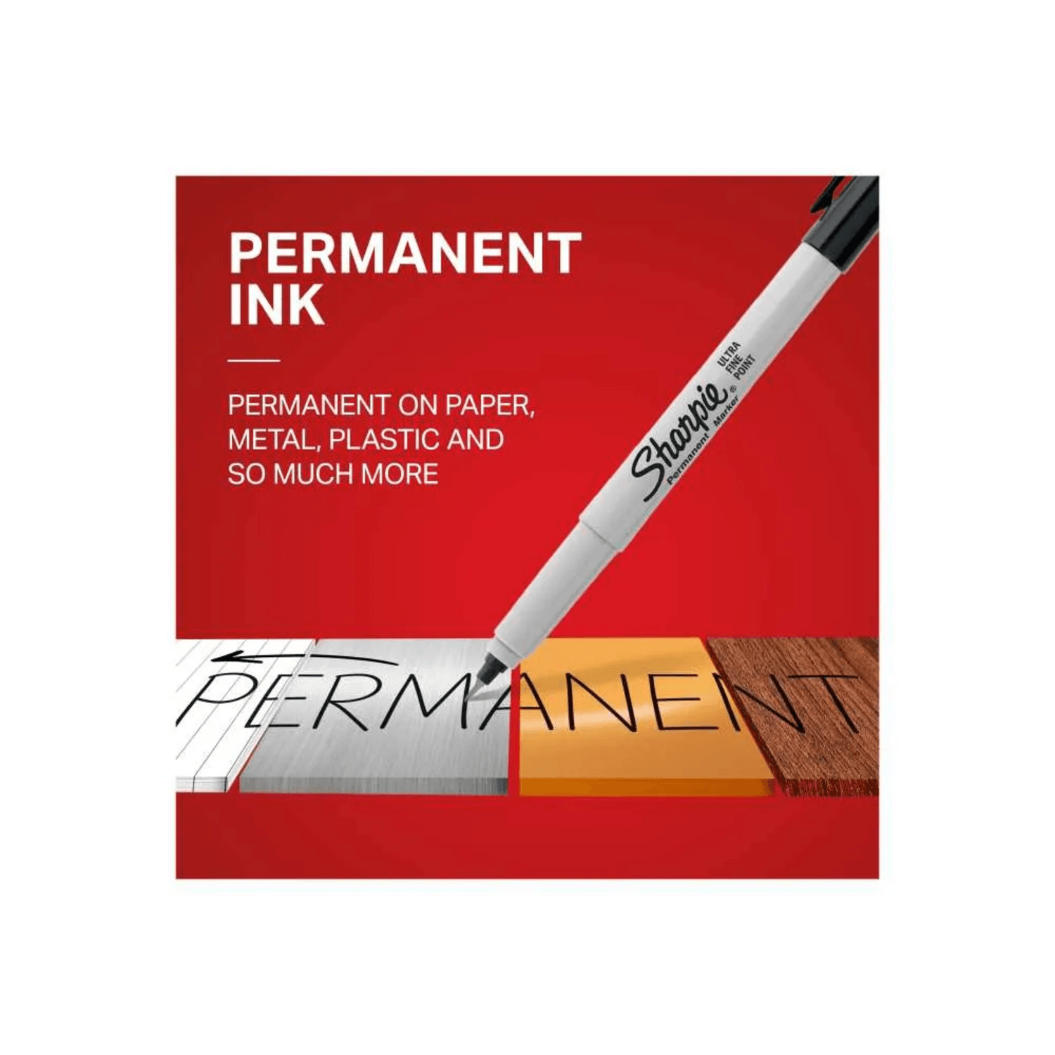 Marcador Permanente Sharpie Punta Ultrafina Negro Individual