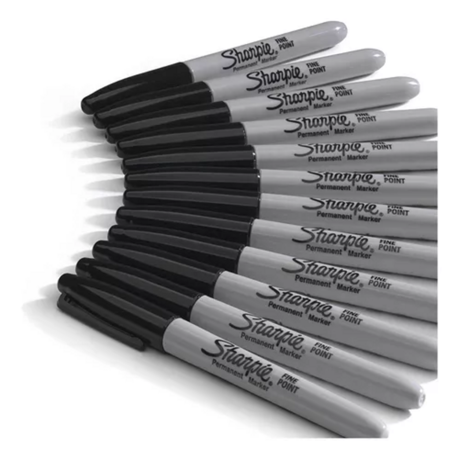 Marcador Permanente Sharpie Punta Fina Negro Caja X12+2 Sharpie New Horizons Chile New Horizons NHT.cl