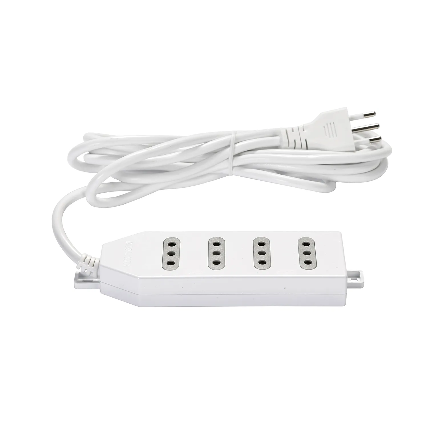 Alargador Zapatilla Macrotel 3 Mt 4 Pos 10A Blanco