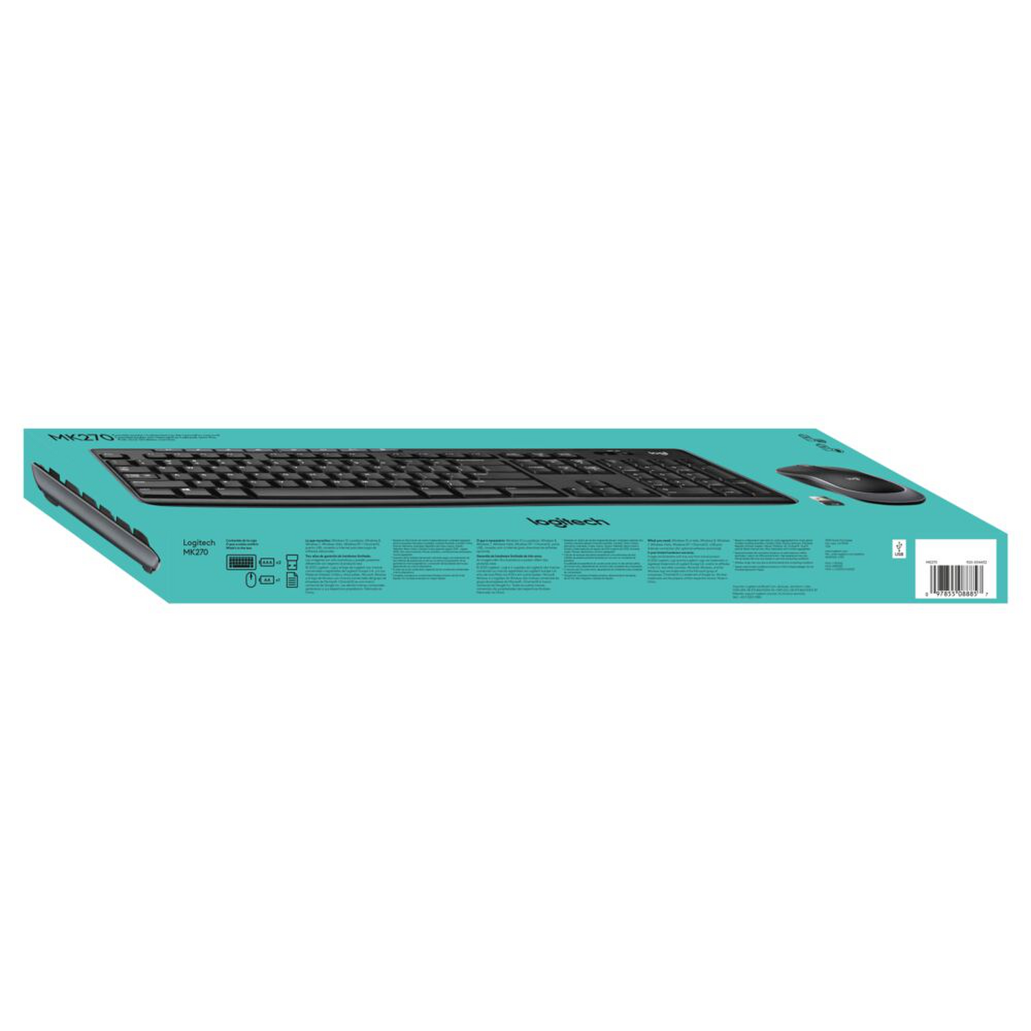 Kit Teclado y Mouse Logitech Inalambrico MK270