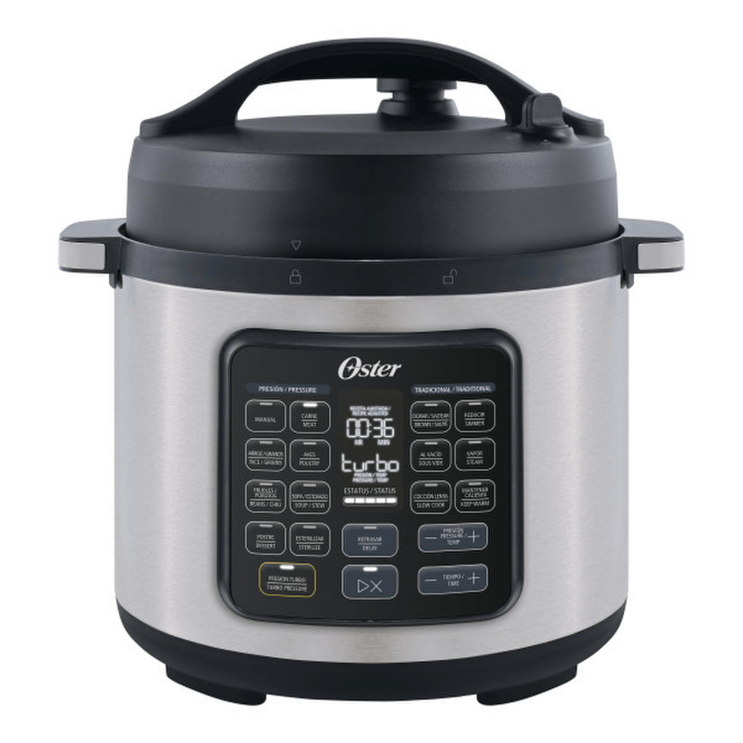 Multiolla Oster 5.7 L funciones con diseño moderno y funciones avanzadas para cocinar rápidamente.