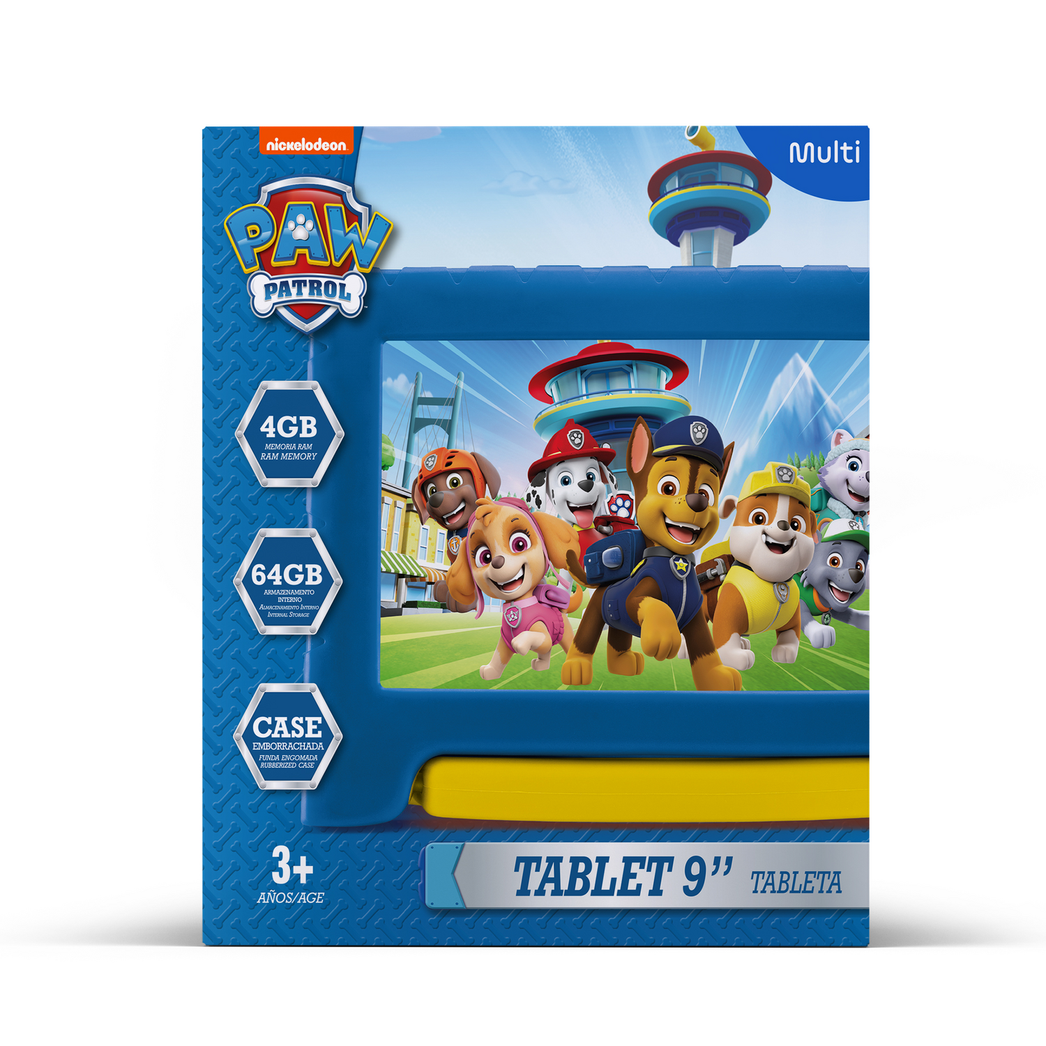Tablet Para Niños Paw Patrol 4-64 GB 9 Pulgadas Multilaser Multilaser New Horizons Chile New Horizons NHT.cl