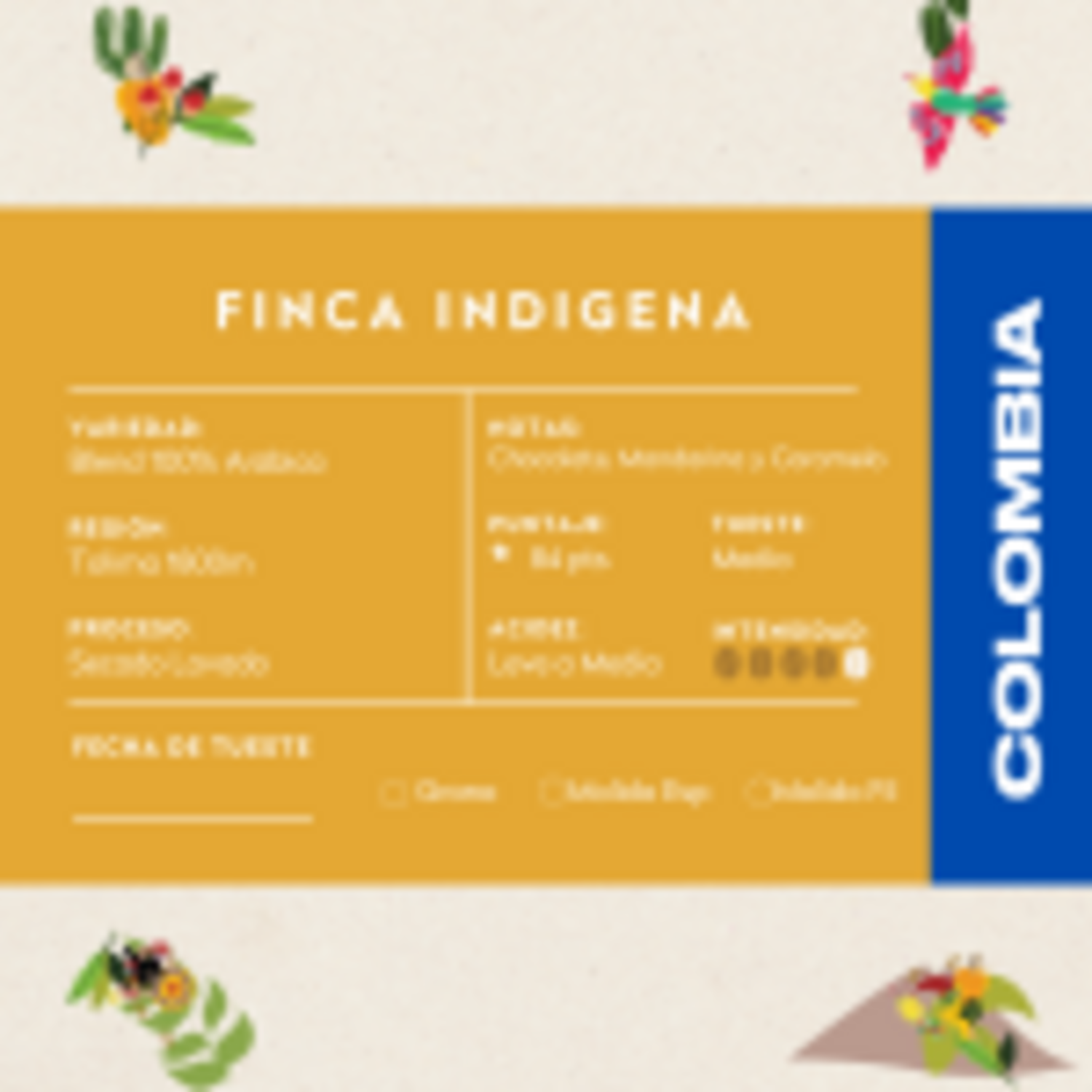 Cafe En Grano Nosso Cafe Justo Finca Indigena 250g