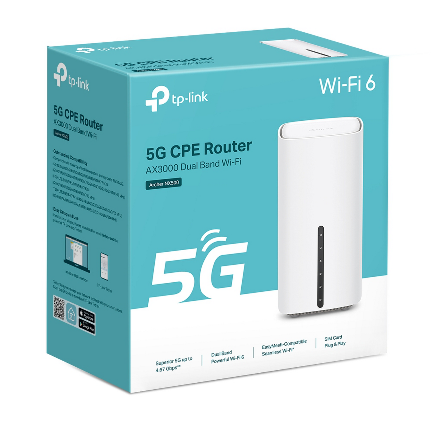 Router TP-Link Archer NX500 5G AX3000 Wi-Fi 6