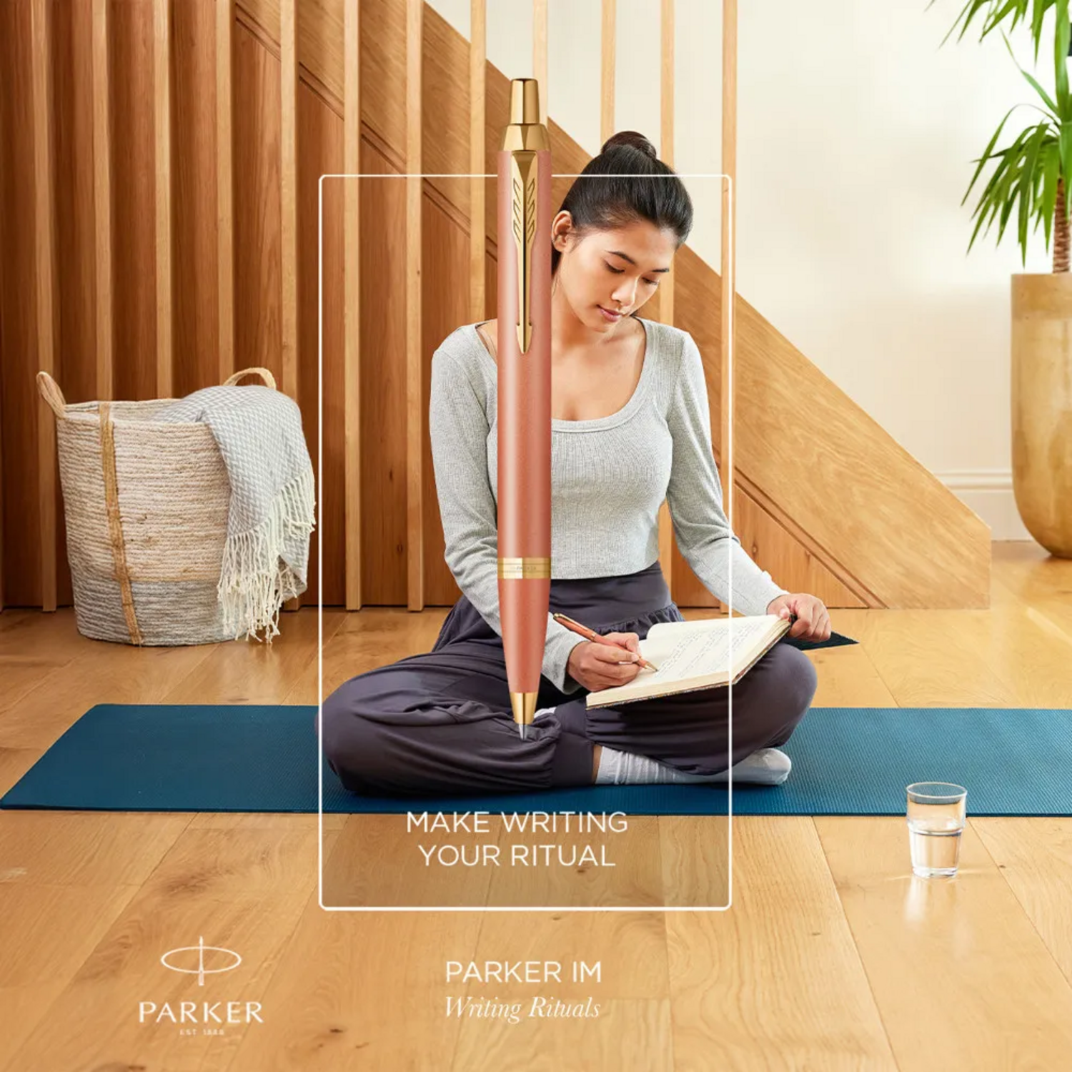 Bolígrafo Parker IM Writing Rituals Naranja Med Tinta Azul Parker New Horizons Chile New Horizons NHT.cl