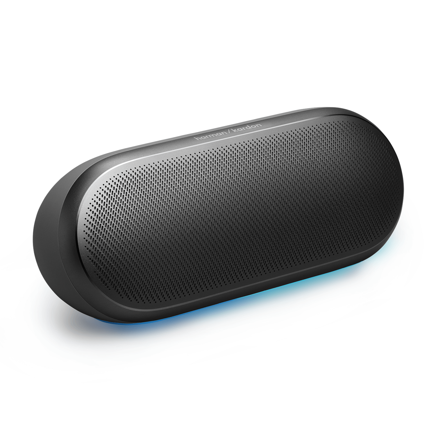 Parlante Bluetooth Harman Kardon Luna 2 IP67 12h 40W RMS en color negro con luz ambiental suave.