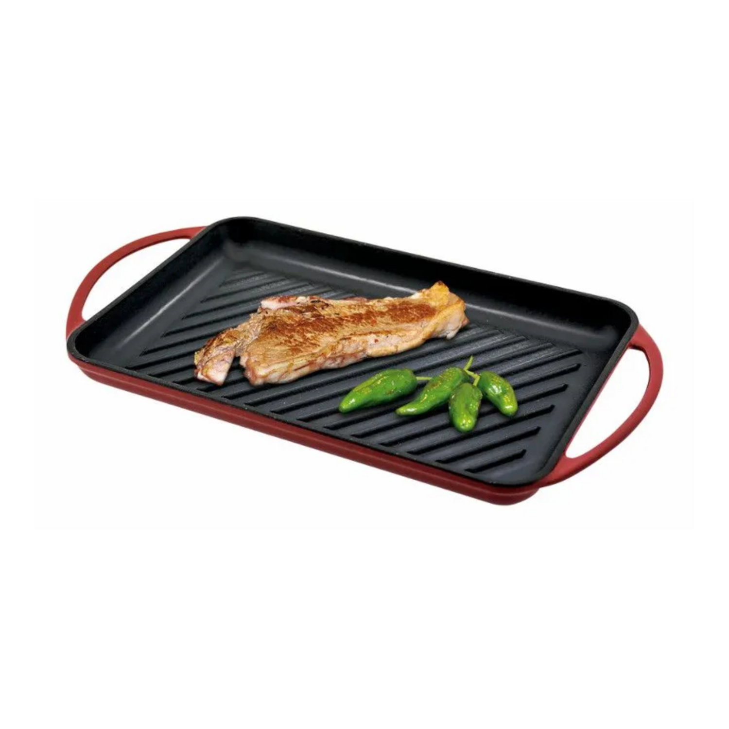 Parrilla Fierro Rectangular Jata 33x21 GR33 Roja