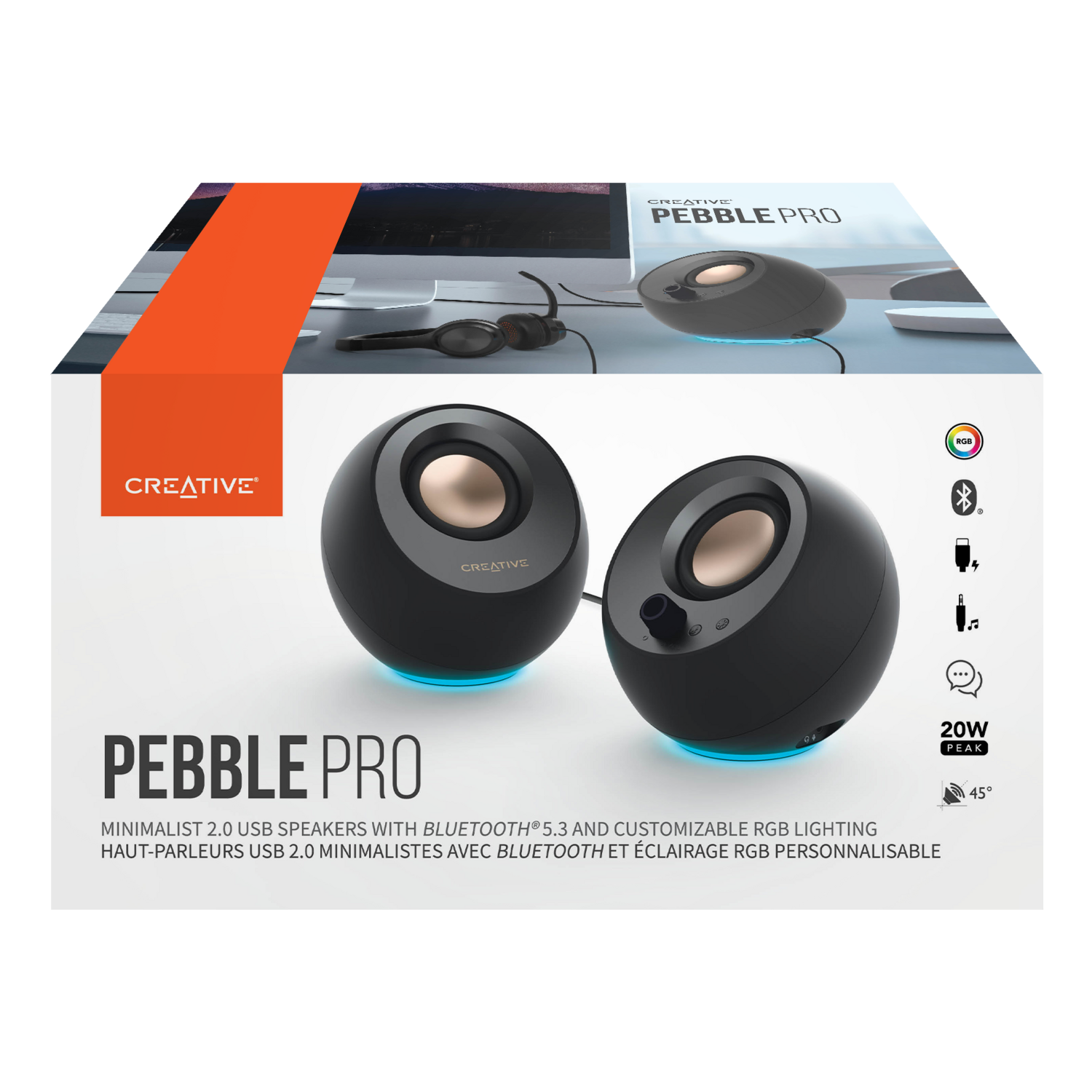 Parlante Creative Pebble Pro MF1710 Verde