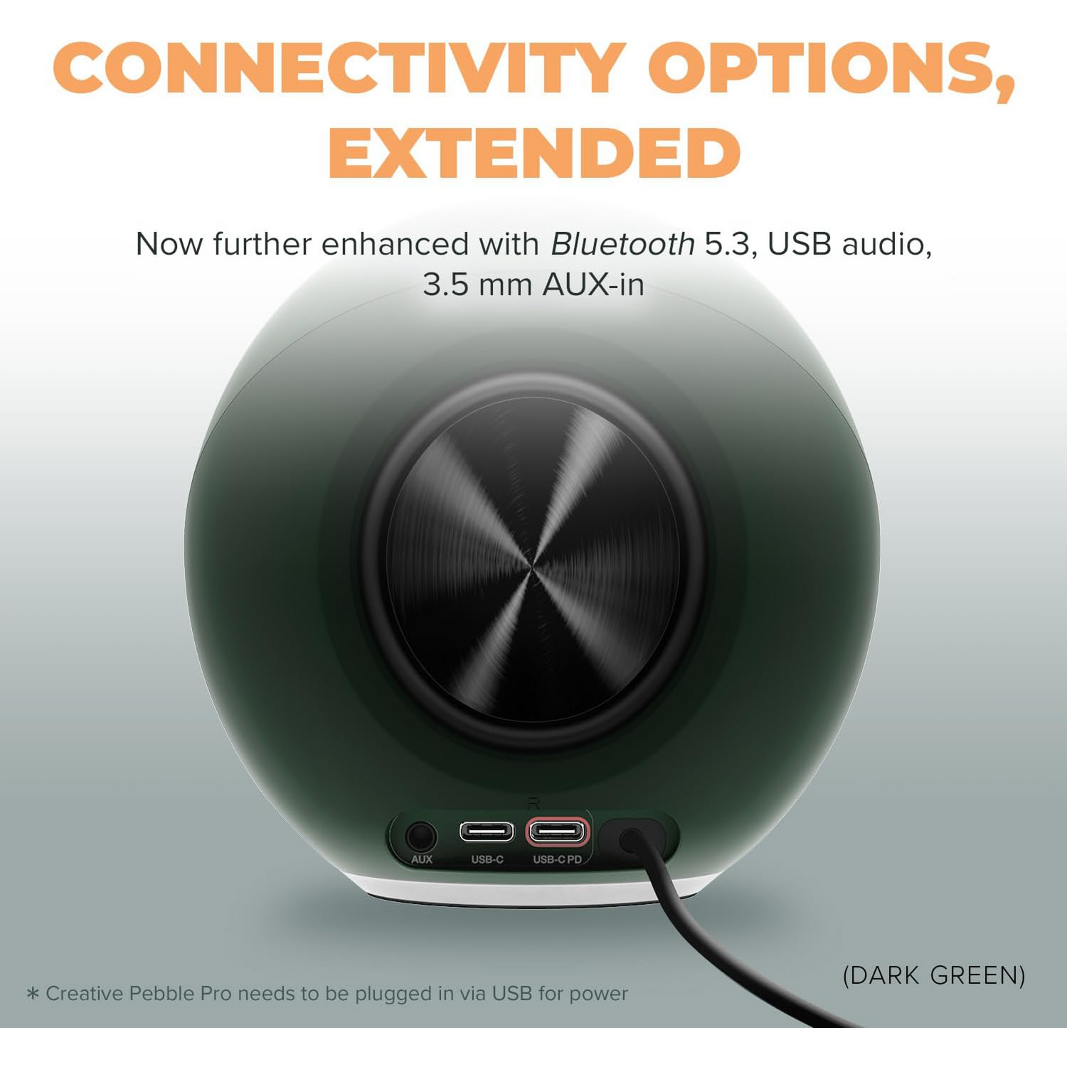 Parlantes Altavoces Creative Pebble Pro Negro