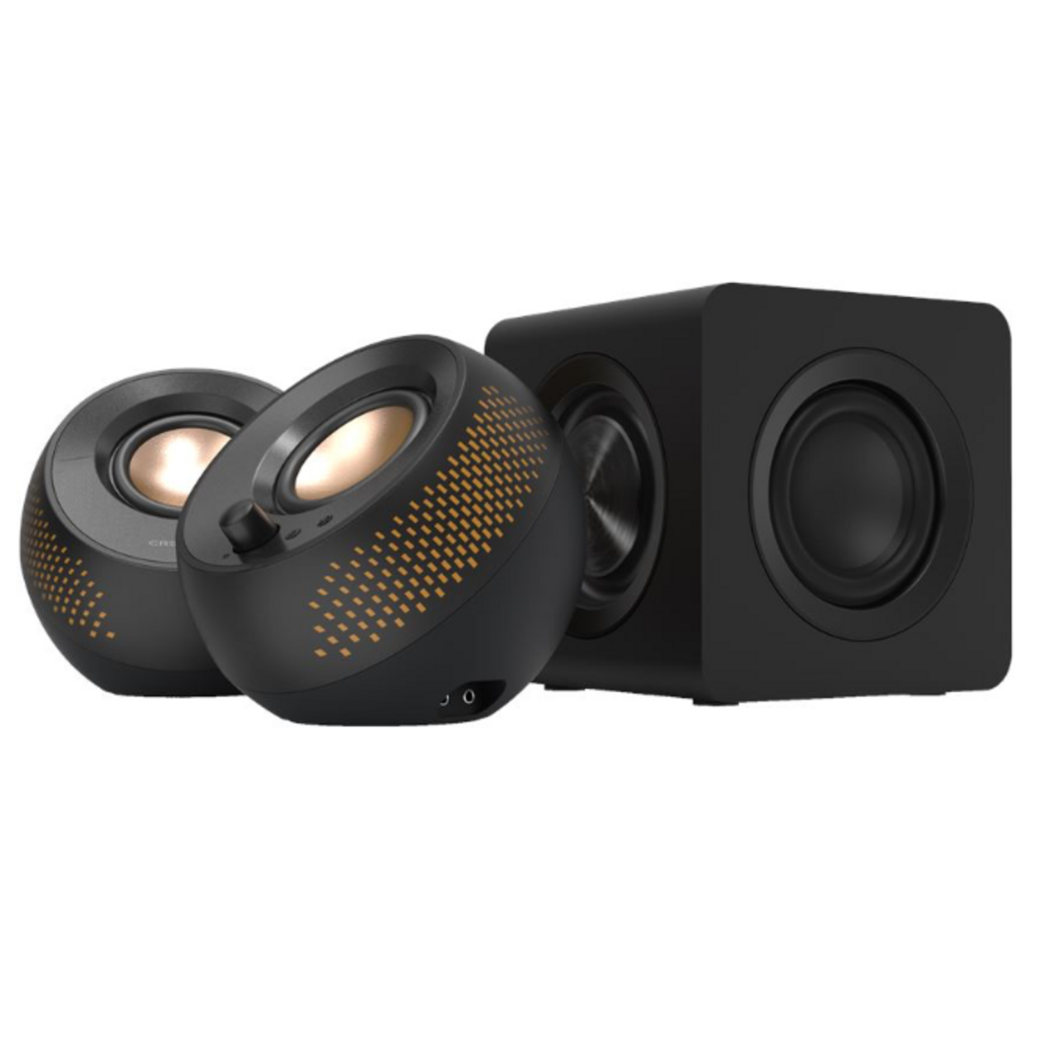 Parlantes Creative Pebble X Plus USB-C 60W BT Subwoofer RGB