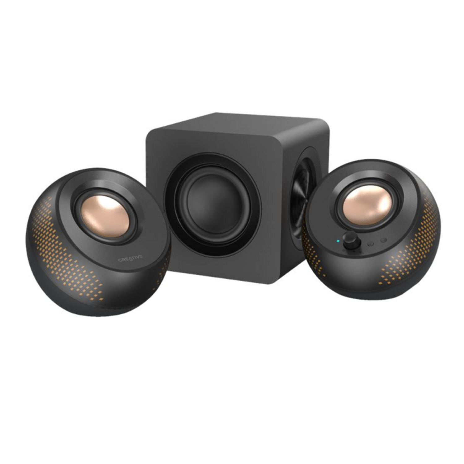 Parlantes Creative Pebble X Plus USB-C 60W BT Subwoofer RGB