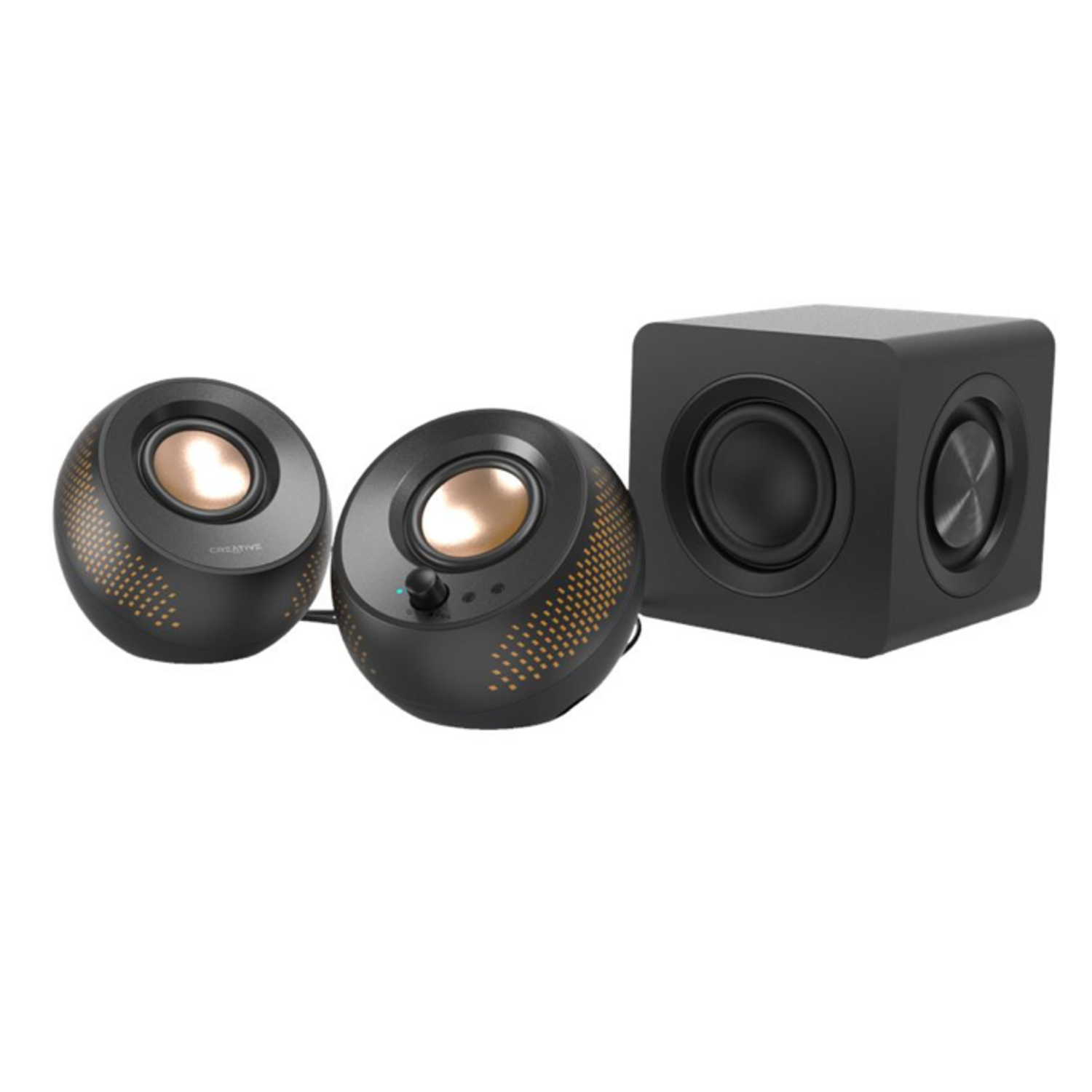 Parlantes Creative Pebble X Plus USB-C 60W BT Subwoofer RGB
